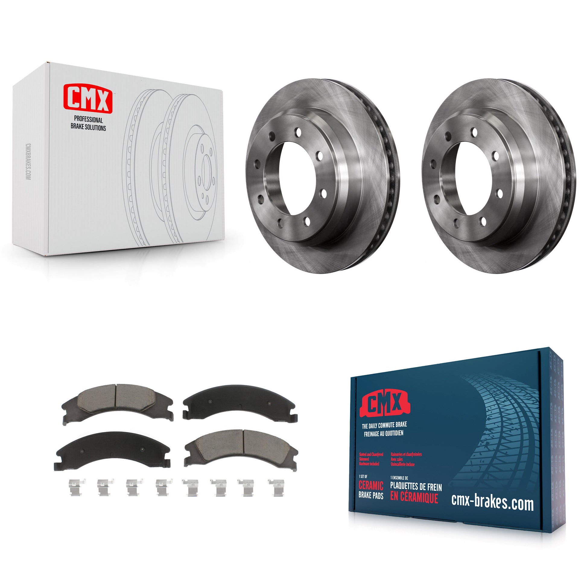 CMX K8C-101871 Disc Brake Kit for 2008-2023 Ford E-350 Super Duty, Ford E-150, Ford E-150 Econoline & more - Rear product image