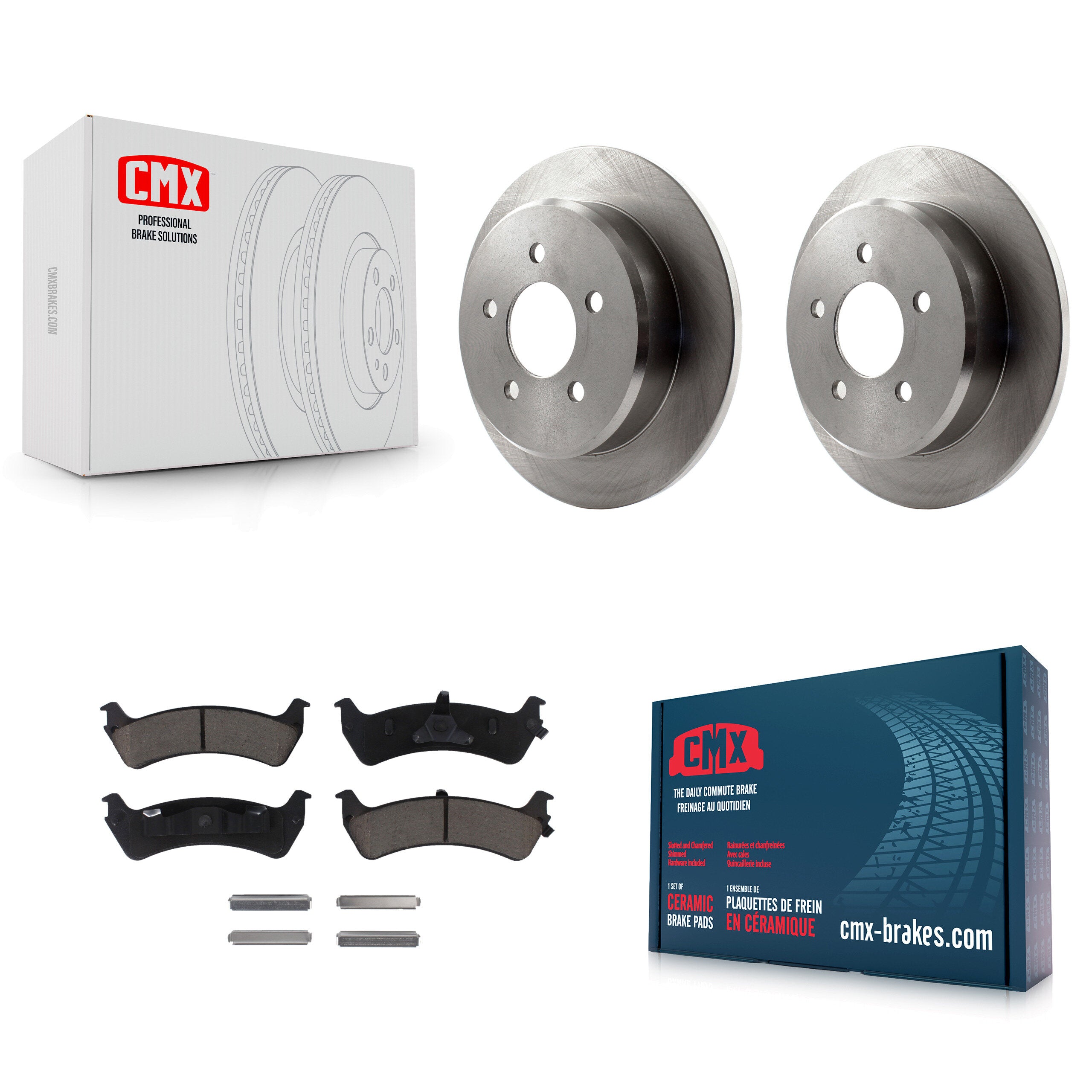 CMX K8C-101904 Disc Brake Kit for 1995-2002 Ford Explorer, Ford Explorer Sport, Ford Ranger & more - Rear product image