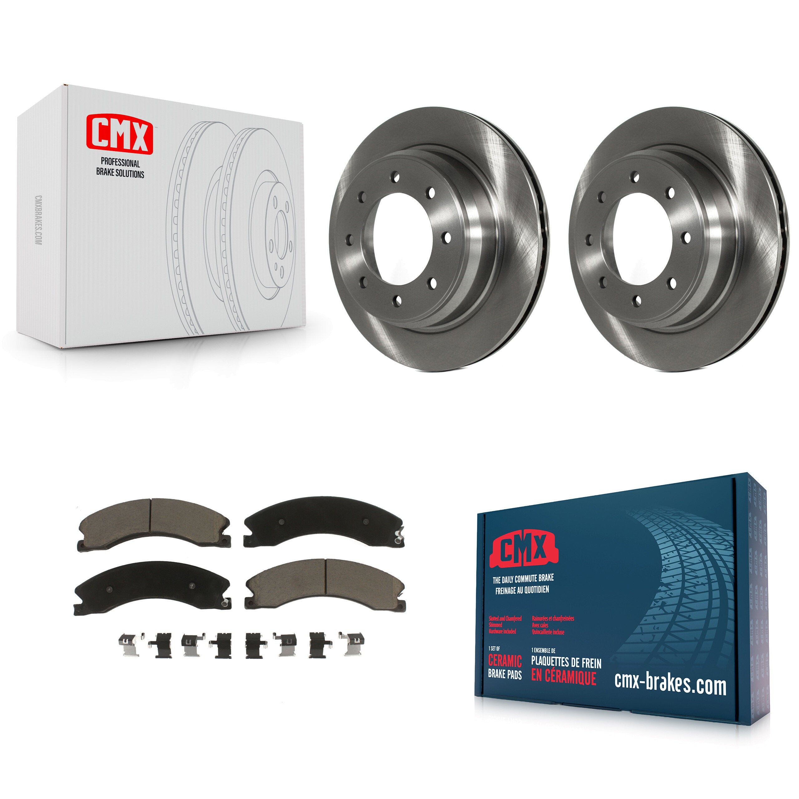 CMX K8C-101908 Disc Brake Kit for 2012-2021 Nissan NV1500, Nissan NV2500, Nissan NV3500 - Rear product image