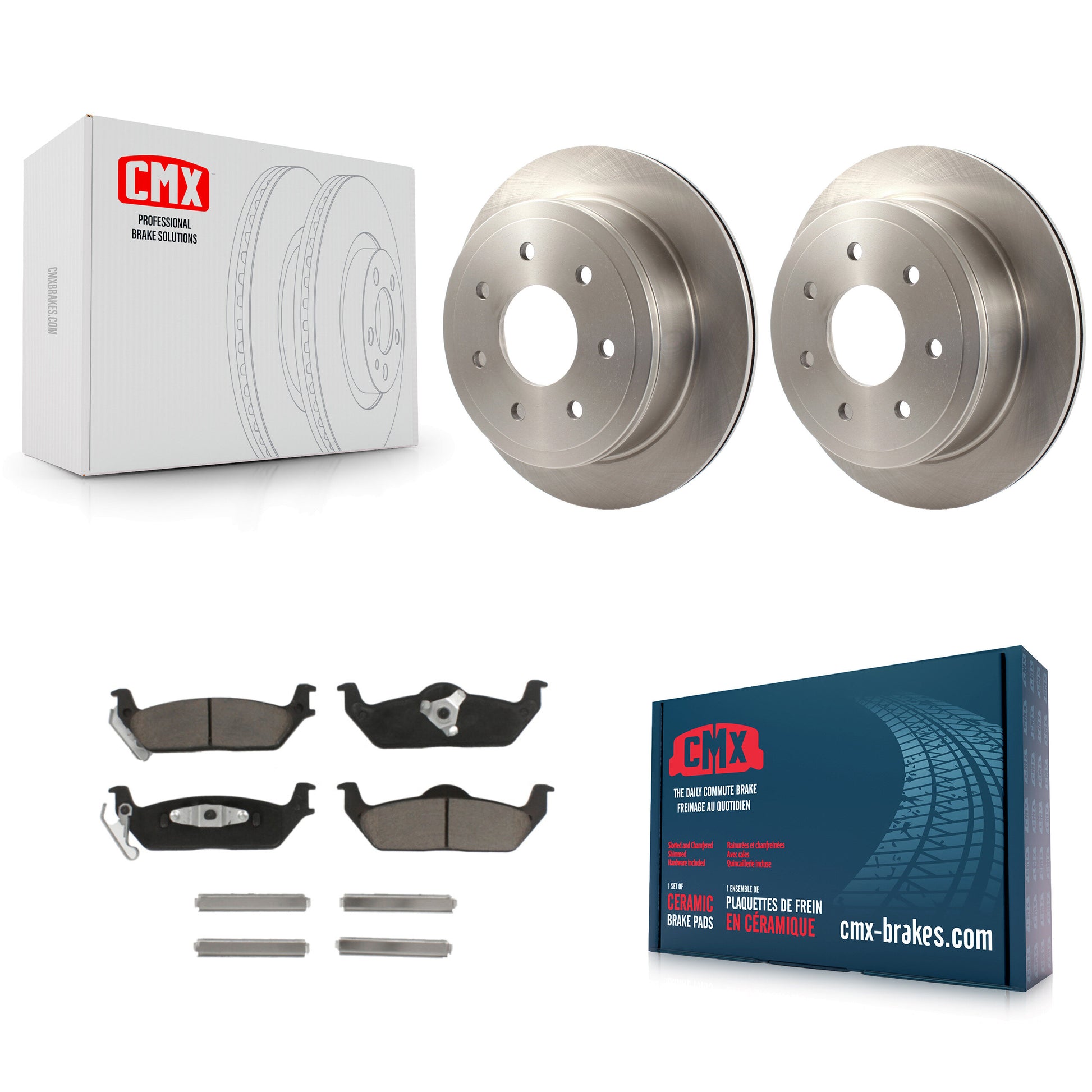 CMX K8C-101925 Disc Brake Kit for 2004-2011 Lincoln Mark LT, Ford F-150 - Rear product image