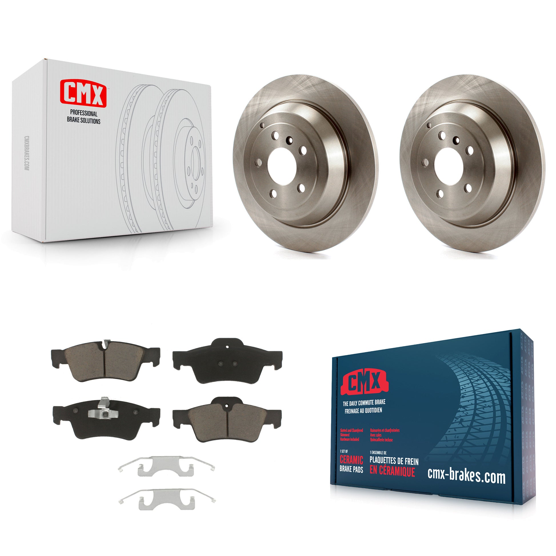 CMX K8C-101940 Disc Brake Kit for 2006-2012 Mercedes-Benz ML350, Mercedes-Benz ML450, Mercedes-Benz ML320 & more - Rear product image