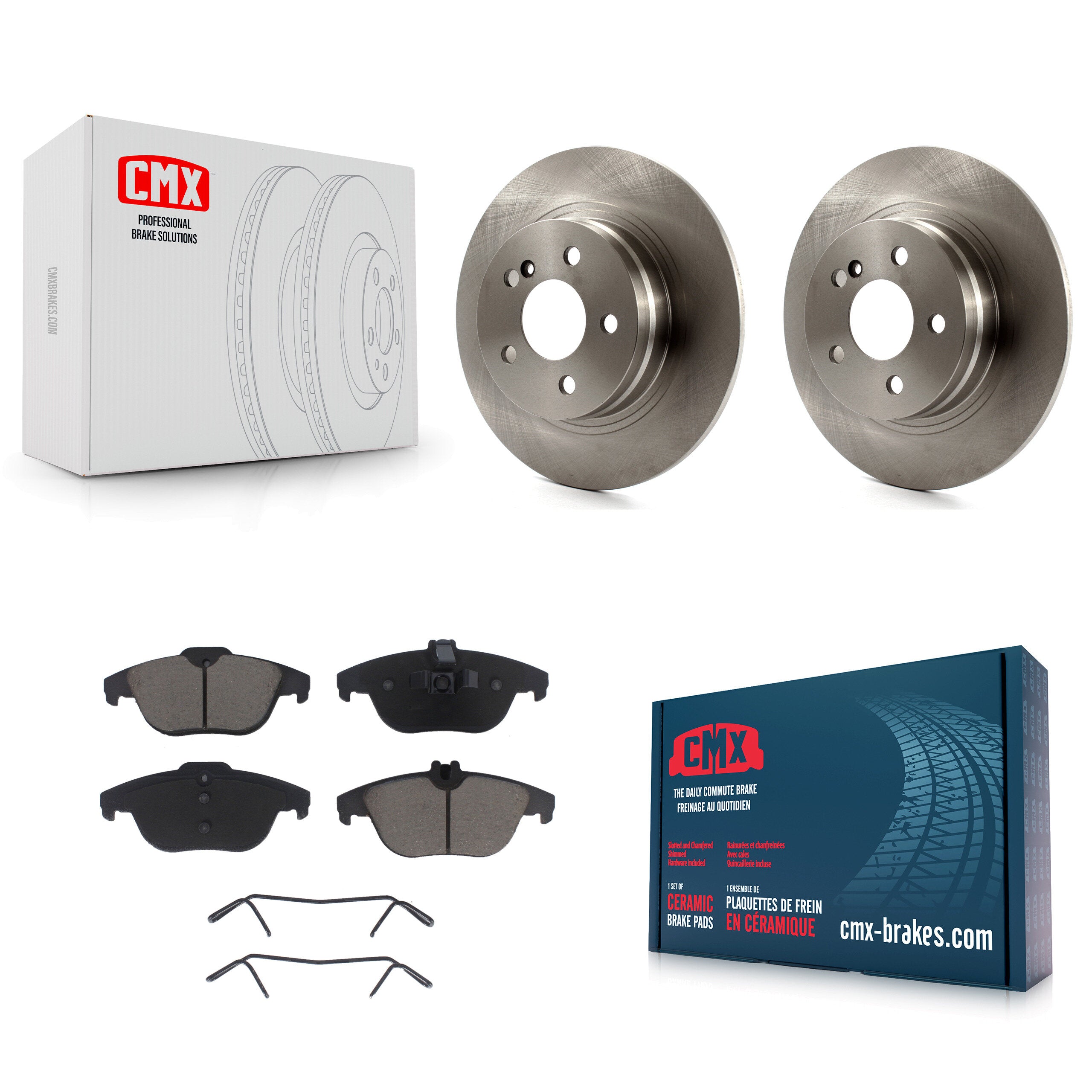CMX K8C-101973 Disc Brake Kit for 2008-2015 Mercedes-Benz C250, Mercedes-Benz C230, Mercedes-Benz C300 - Rear product image
