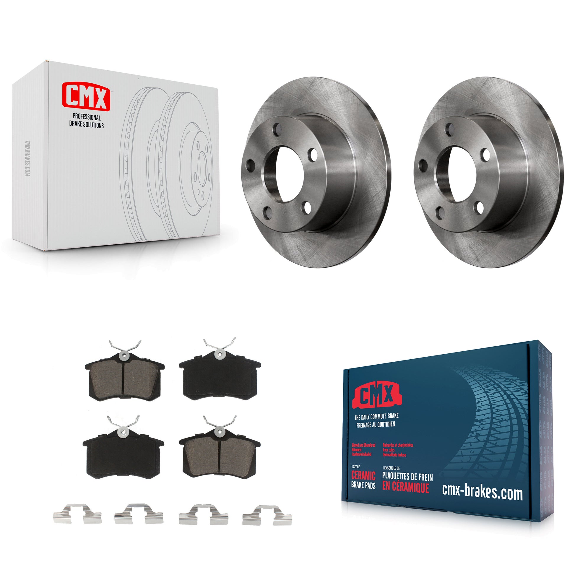 CMX K8C-101975 Disc Brake Kit for 1998-2005 Audi A6, Volkswagen Passat - Rear product image