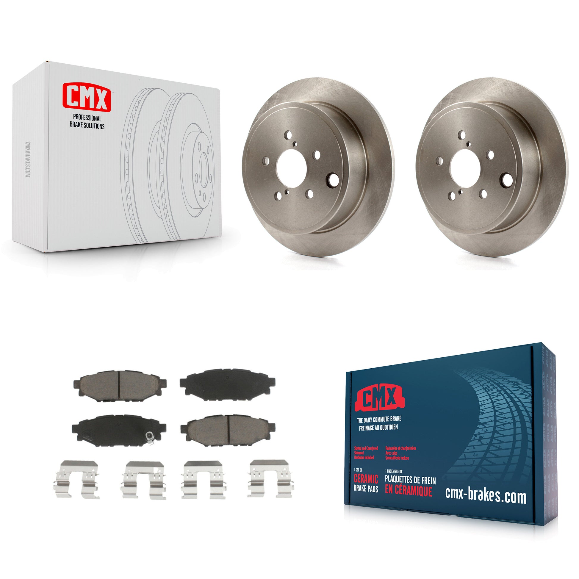 CMX K8C-101979 Disc Brake Kit for 2008-2016 Scion FR-S, Subaru Impreza, Subaru Legacy & more - Rear product image