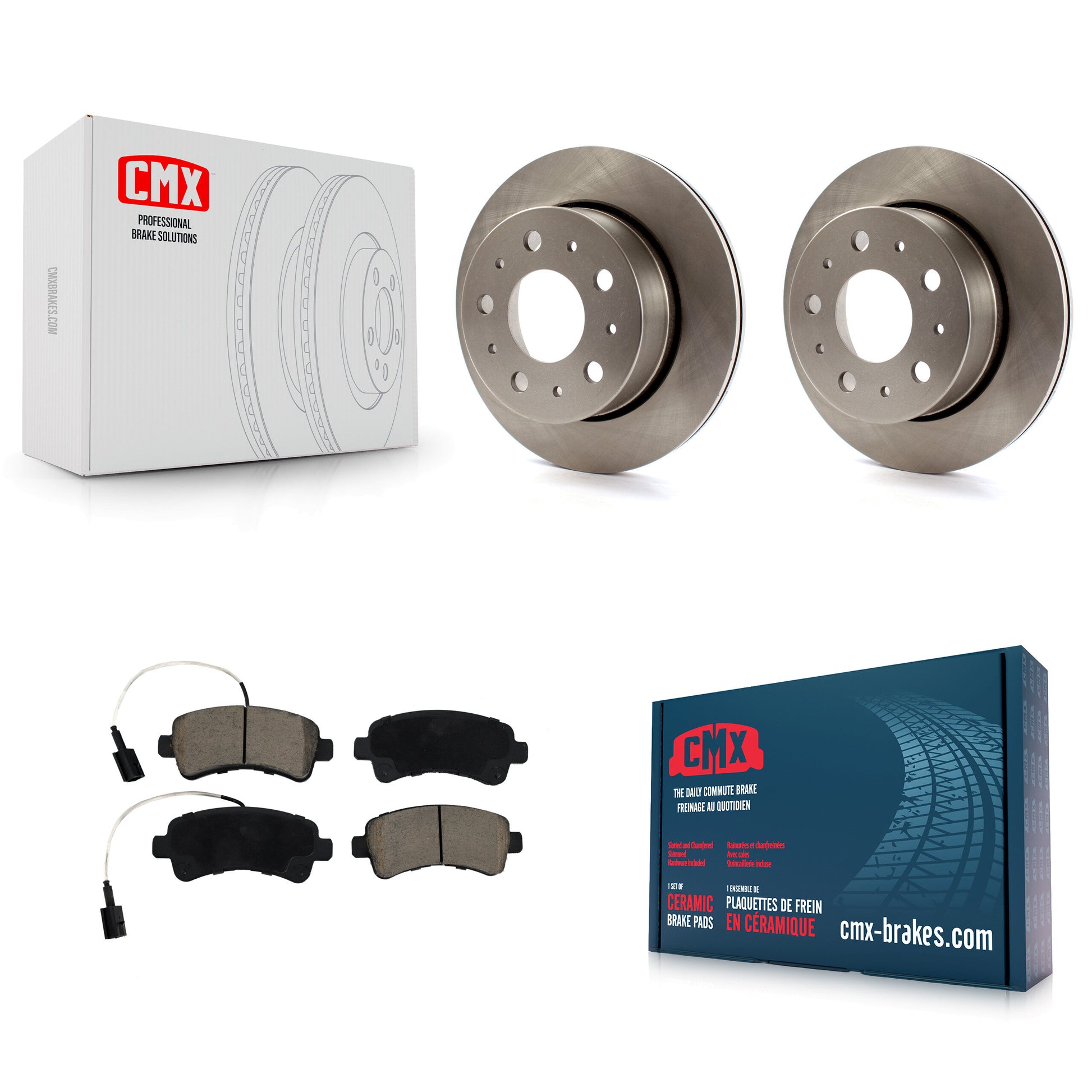 CMX K8C-102012 Disc Brake Kit for 2014-2021 Ram ProMaster 1500, Ram ProMaster 2500, Ram ProMaster 3500 - Rear product image