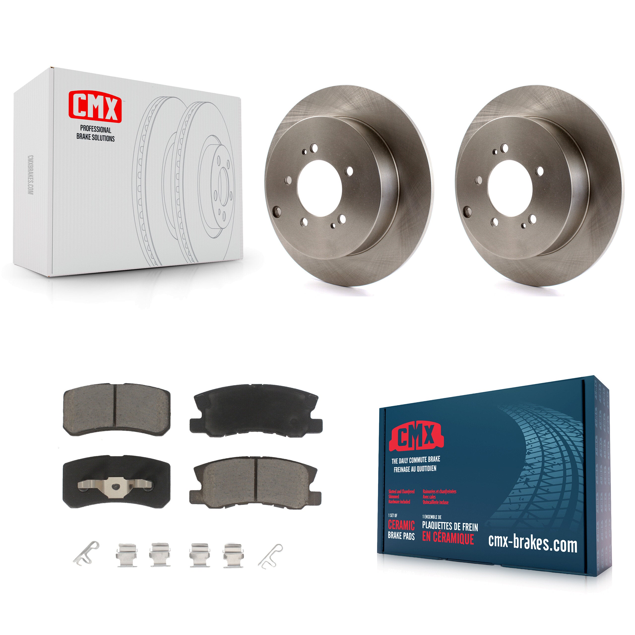 CMX K8C-102015 Disc Brake Kit for 2007-2015 Mitsubishi Outlander, Mitsubishi Lancer - Rear product image