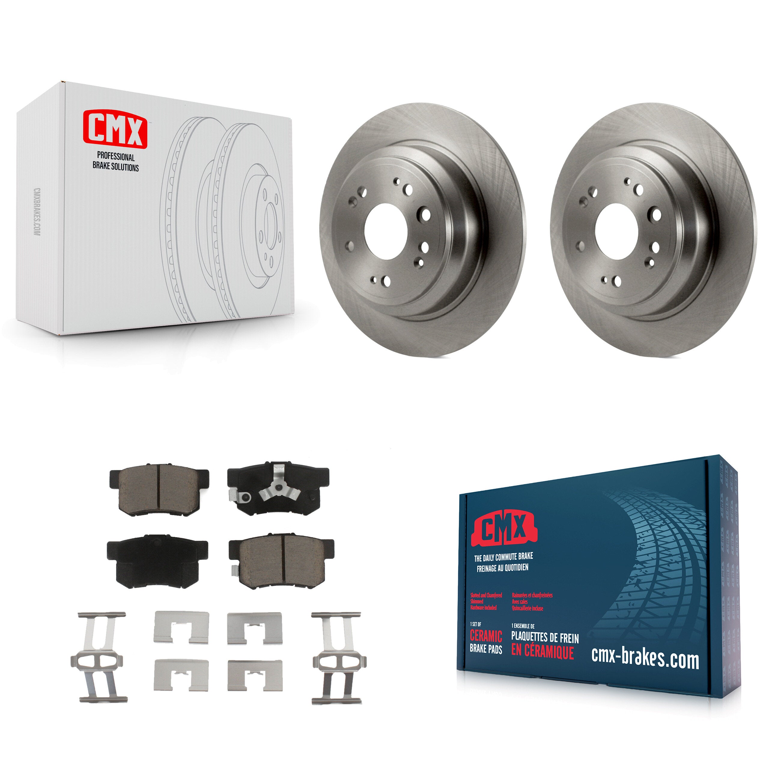 CMX K8C-102047 Disc Brake Kit for 2010-2015 Honda Crosstour, Honda Accord Crosstour - Rear product image