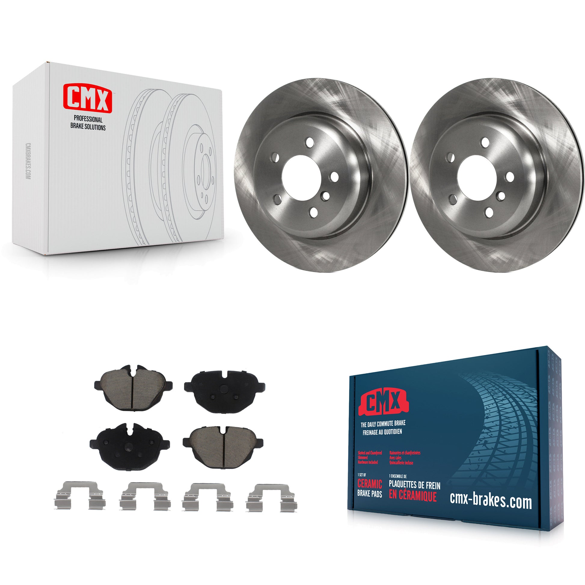 CMX K8C-102063 Disc Brake Kit for 2011-2016 BMW 535d, BMW 535d xDrive, BMW 535i & more - Rear product image