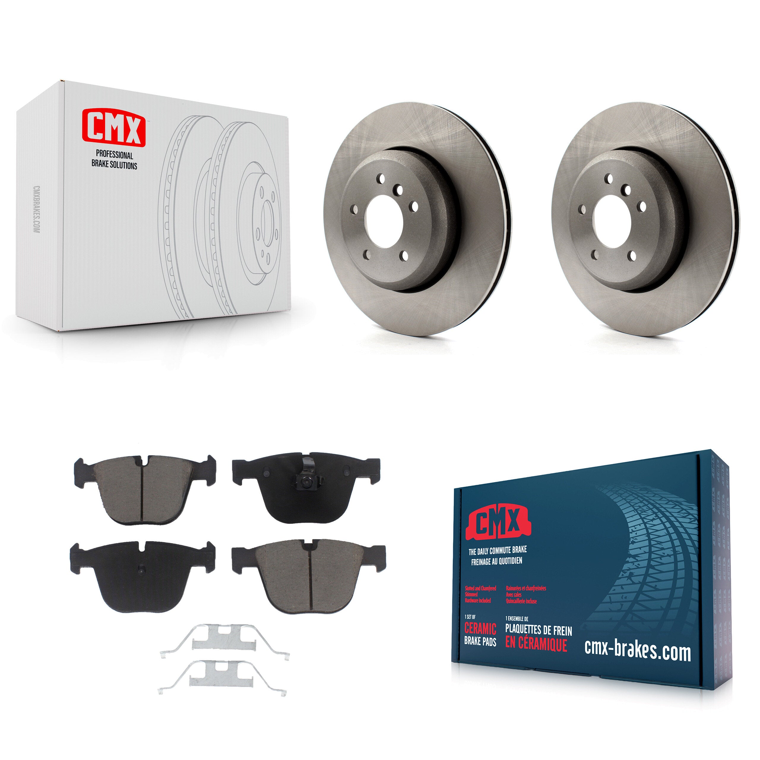 CMX K8C-102078 Disc Brake Kit for 2004-2010 BMW 535i, BMW 550i, BMW 650i & more - Rear product image