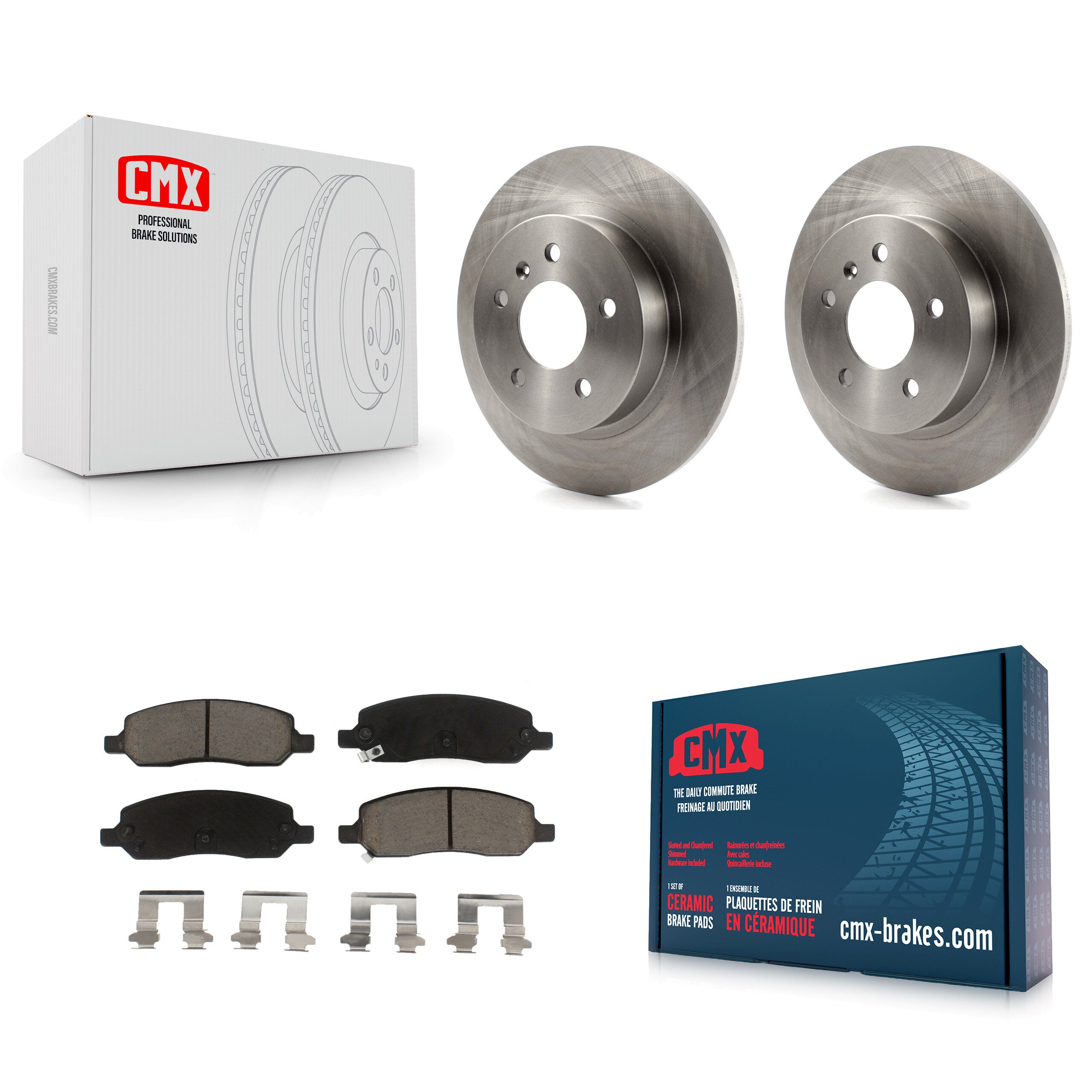 CMX K8C-102106 Disc Brake Kit for 2006-2011 Buick Lucerne, Cadillac DTS - Rear product image