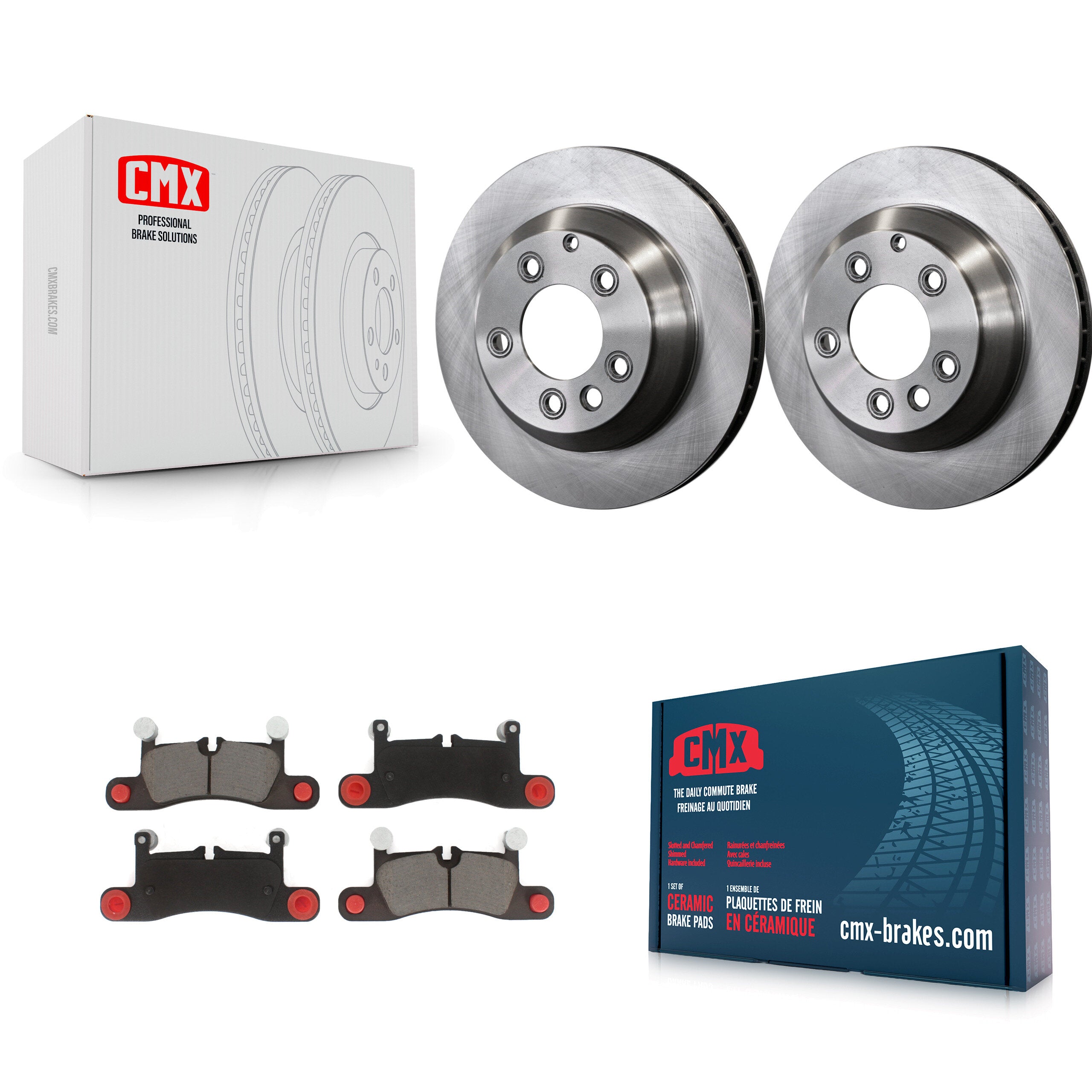 CMX K8C-102123 Disc Brake Kit for 2011-2018 Porsche Cayenne, Volkswagen Touareg - Rear product image