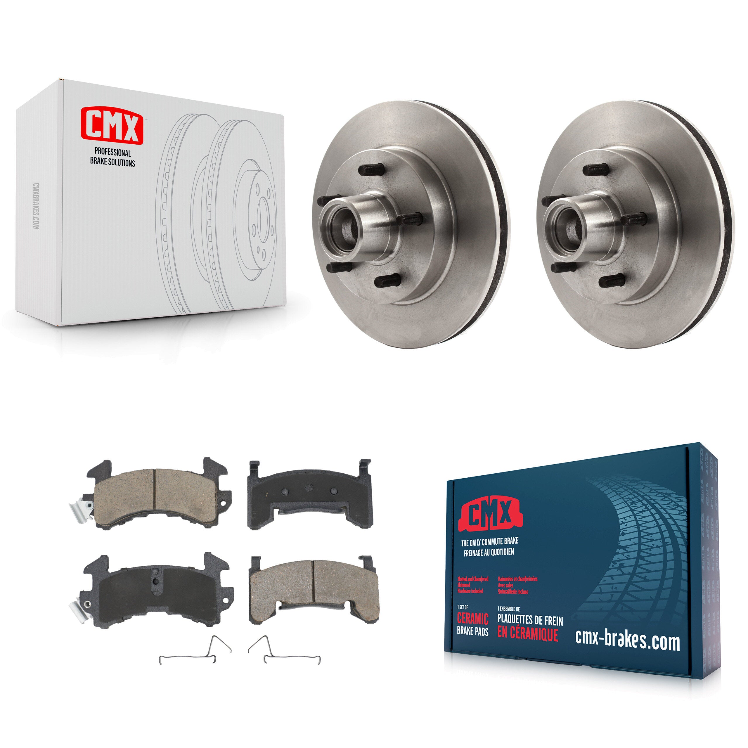 CMX K8C-102672 Disc Brake Kit for 1982-1996 Chevrolet S10, GMC Jimmy, Chevrolet S10 Blazer & more - Front product image
