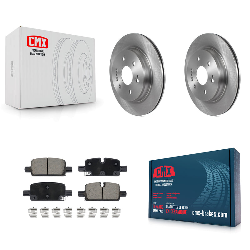 CMX K8C-103046 Disc Brake Kit for 2019-2024 Chevrolet Silverado 1500 LTD, GMC Sierra 1500 Limited, Cadillac Escalade & more - Rear product image