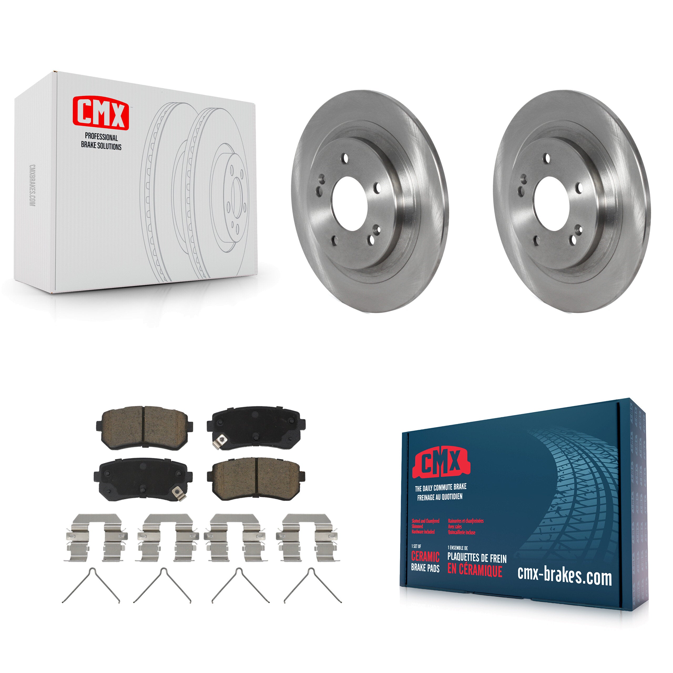 CMX K8C-103053 Disc Brake Kit for 2018-2024 Hyundai Kona, Kia Seltos - Rear product image