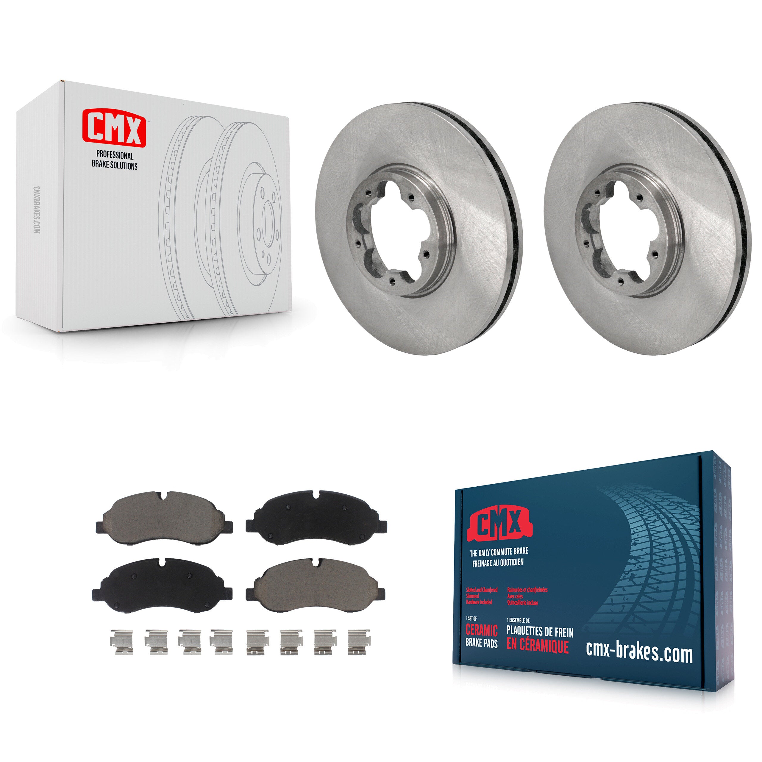 CMX K8C-103512 Disc Brake Kit for 2015-2019 Ford Transit-150, Ford Transit-250, Ford Transit-350 - Front product image