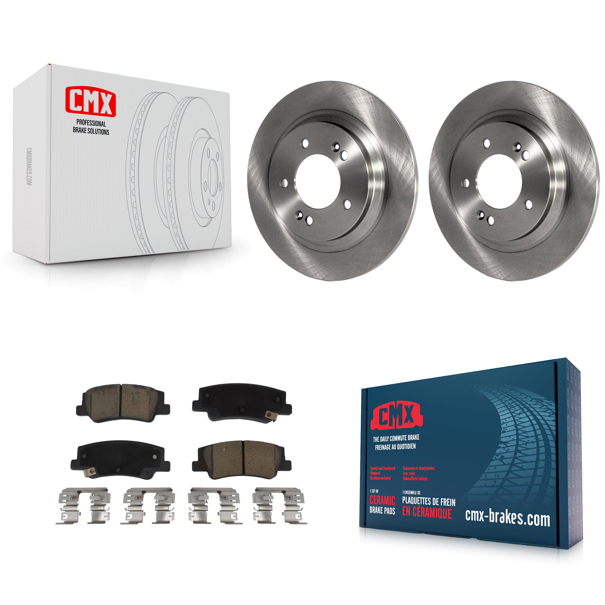 CMX K8C-103539 Disc Brake Kit for 2020-2025 Hyundai Sonata, Kia Niro EV, Kia K5 - Rear product image