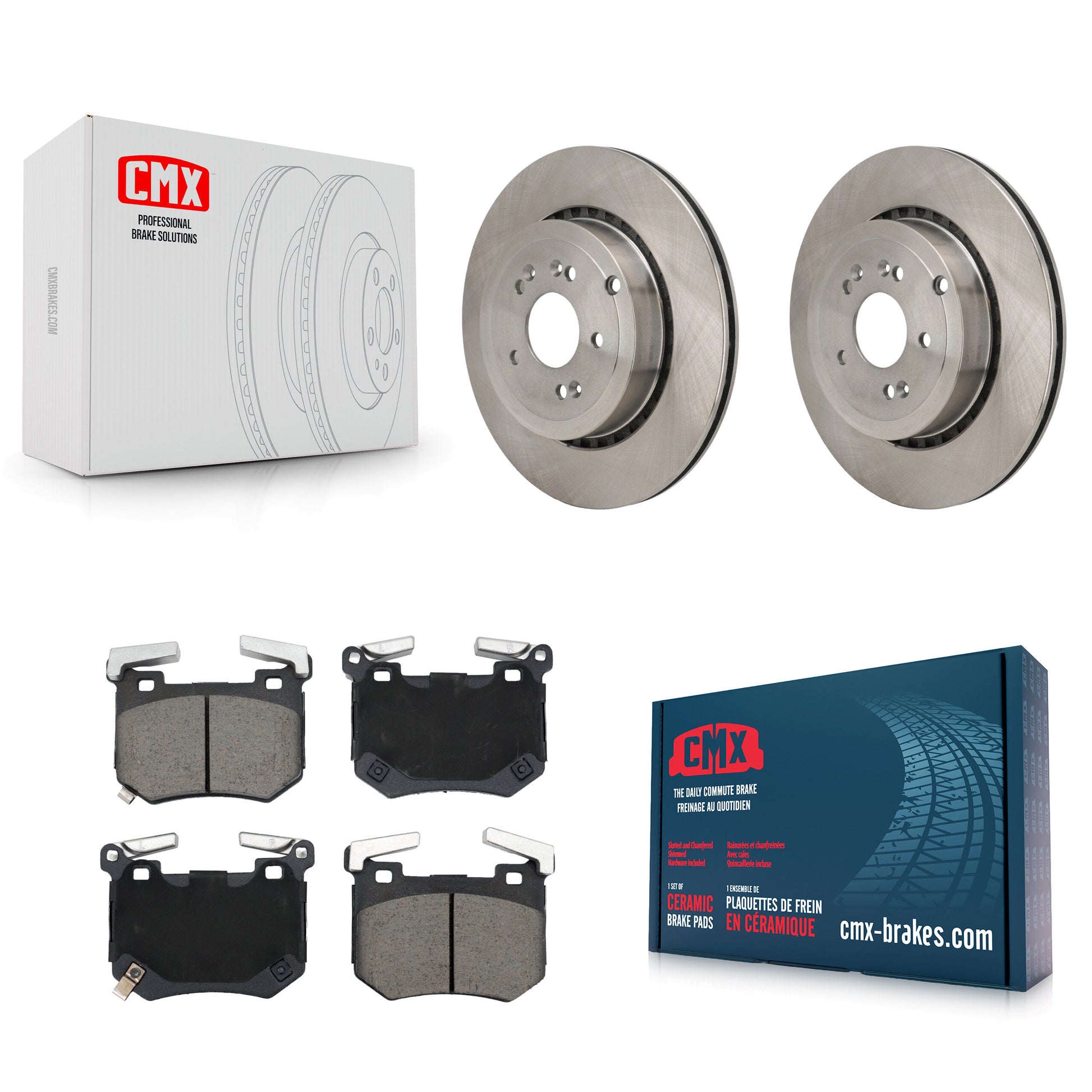 CMX K8C-103760 Disc Brake Kit for 2018-2023 Genesis G70, Kia Stinger - Rear product image