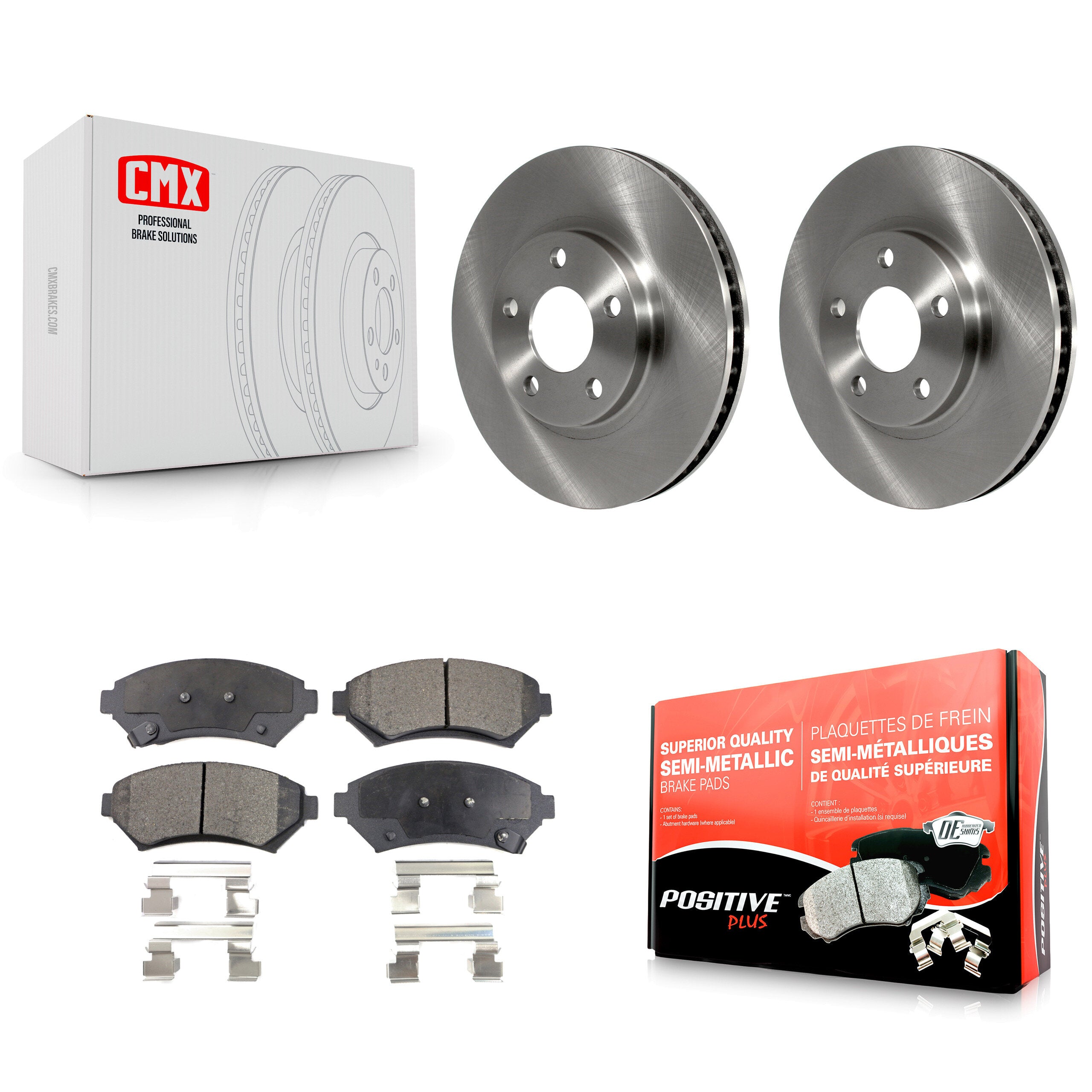 Transit Auto K8F-100015 Disc Brake Kit for 1997-2005 Buick LeSabre, Cadillac DeVille, Chevrolet Impala & more - Front product image
