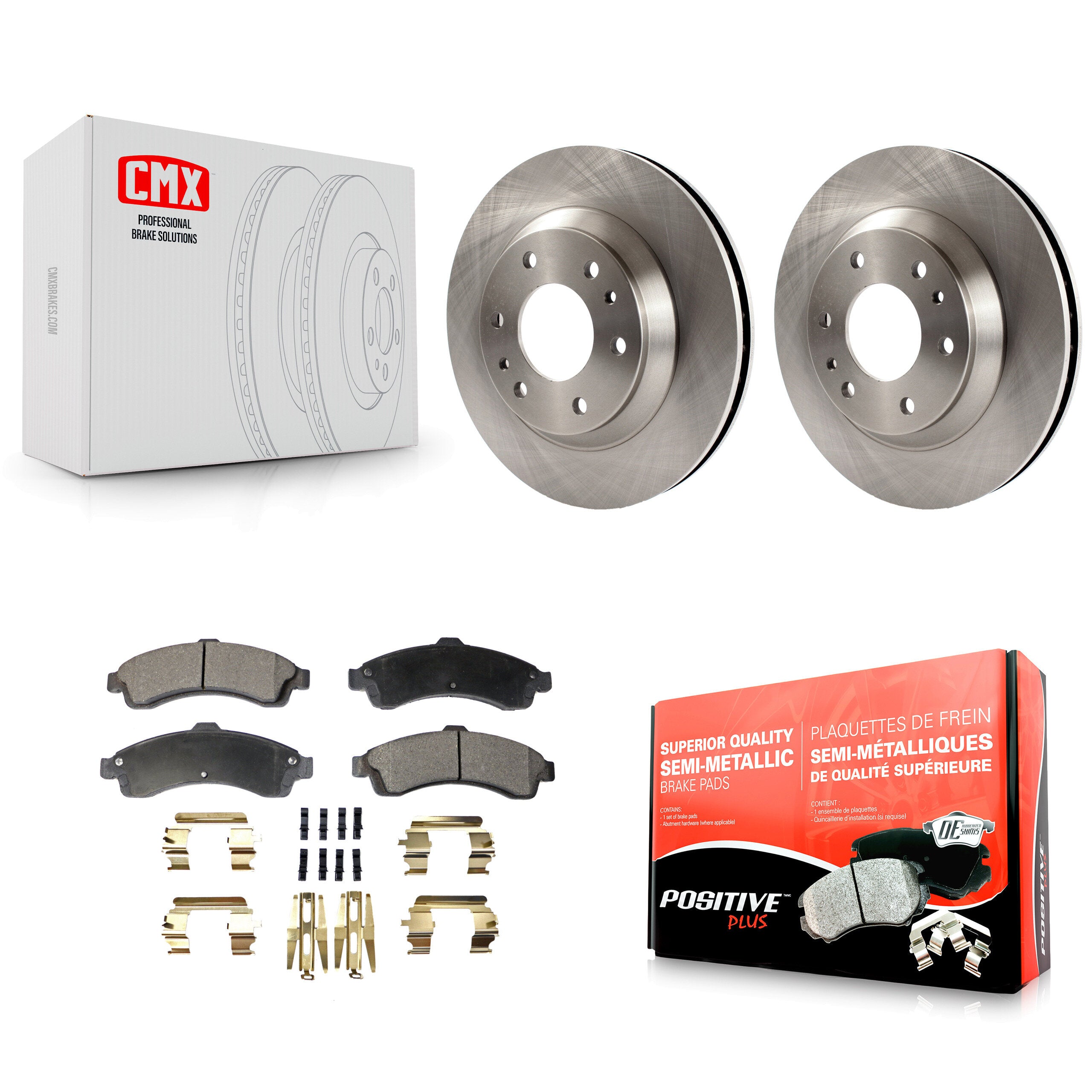 Transit Auto K8F-100025 Disc Brake Kit for 2002-2005 Chevrolet Trailblazer, GMC Envoy, Buick Rainier & more - Front product image