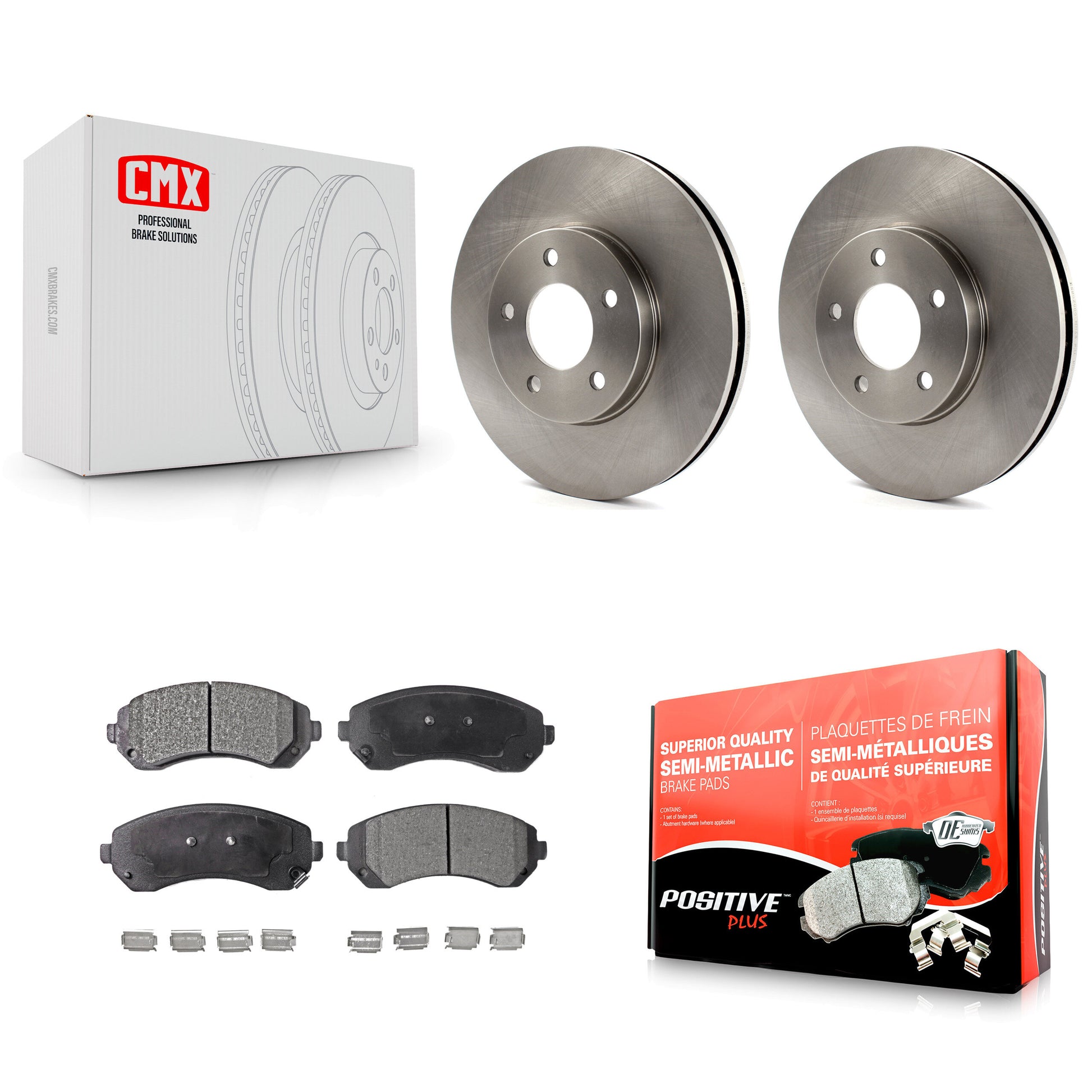 Transit Auto K8F-100028 Disc Brake Kit for 2001-2006 Buick Rendezvous, Chevrolet Venture, Oldsmobile Silhouette & more - Front product image