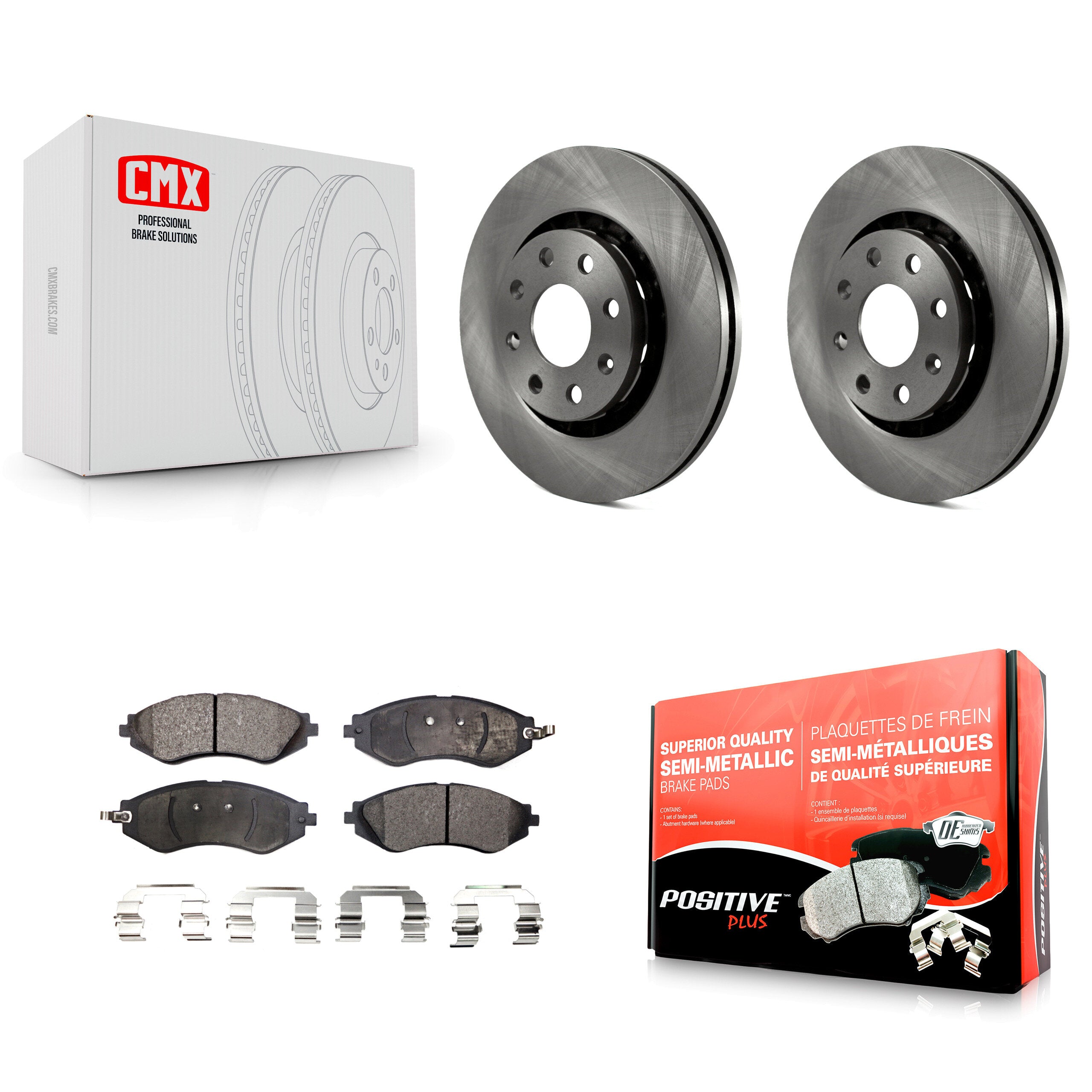 Transit Auto K8F-100040 Disc Brake Kit for 1999-2016 Chevrolet Spark EV, Chevrolet Spark, Pontiac G3 & more - Front product image