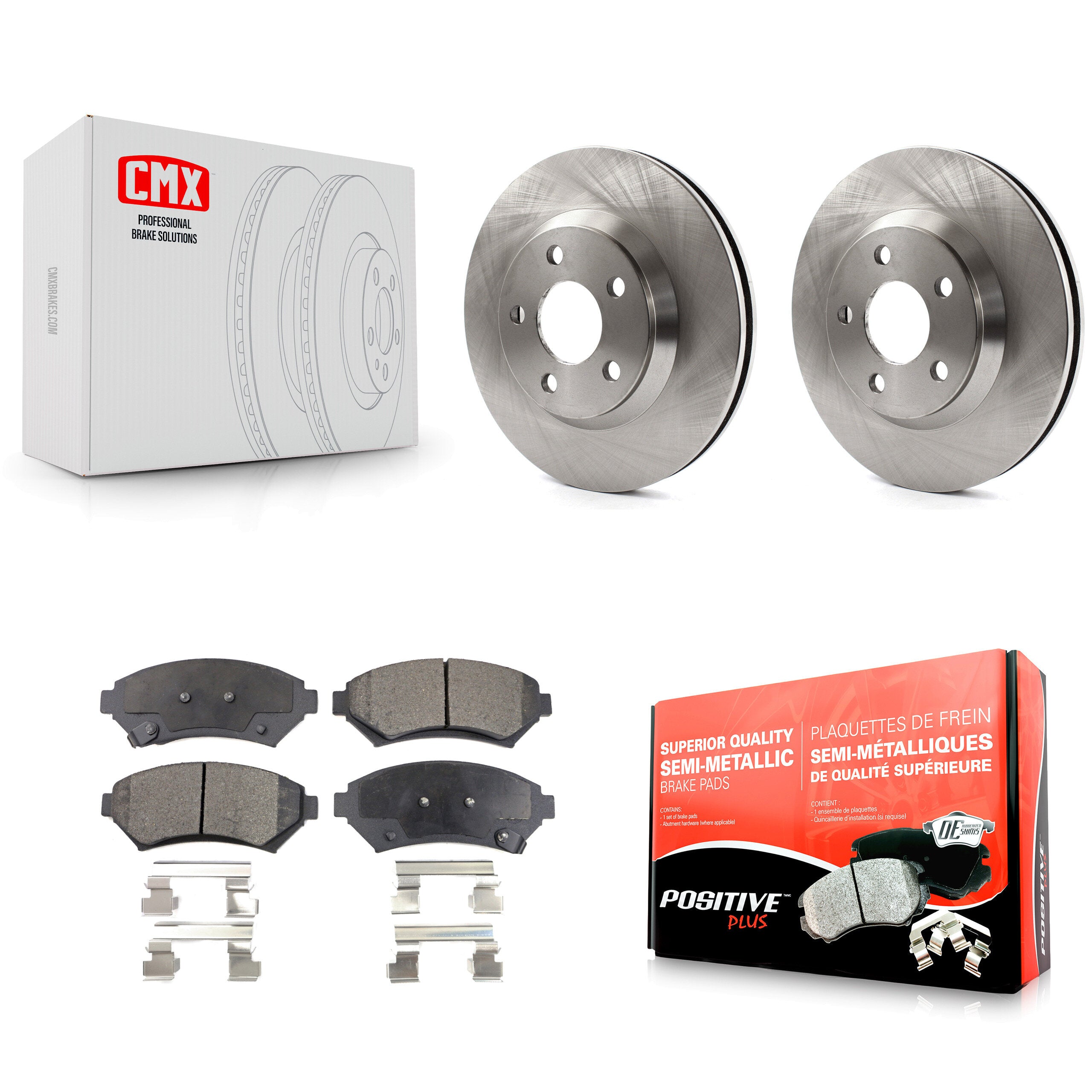 Transit Auto K8F-100062 Disc Brake Kit for 2005 Buick LeSabre, Buick Park Avenue, Cadillac DeVille & more - Front product image