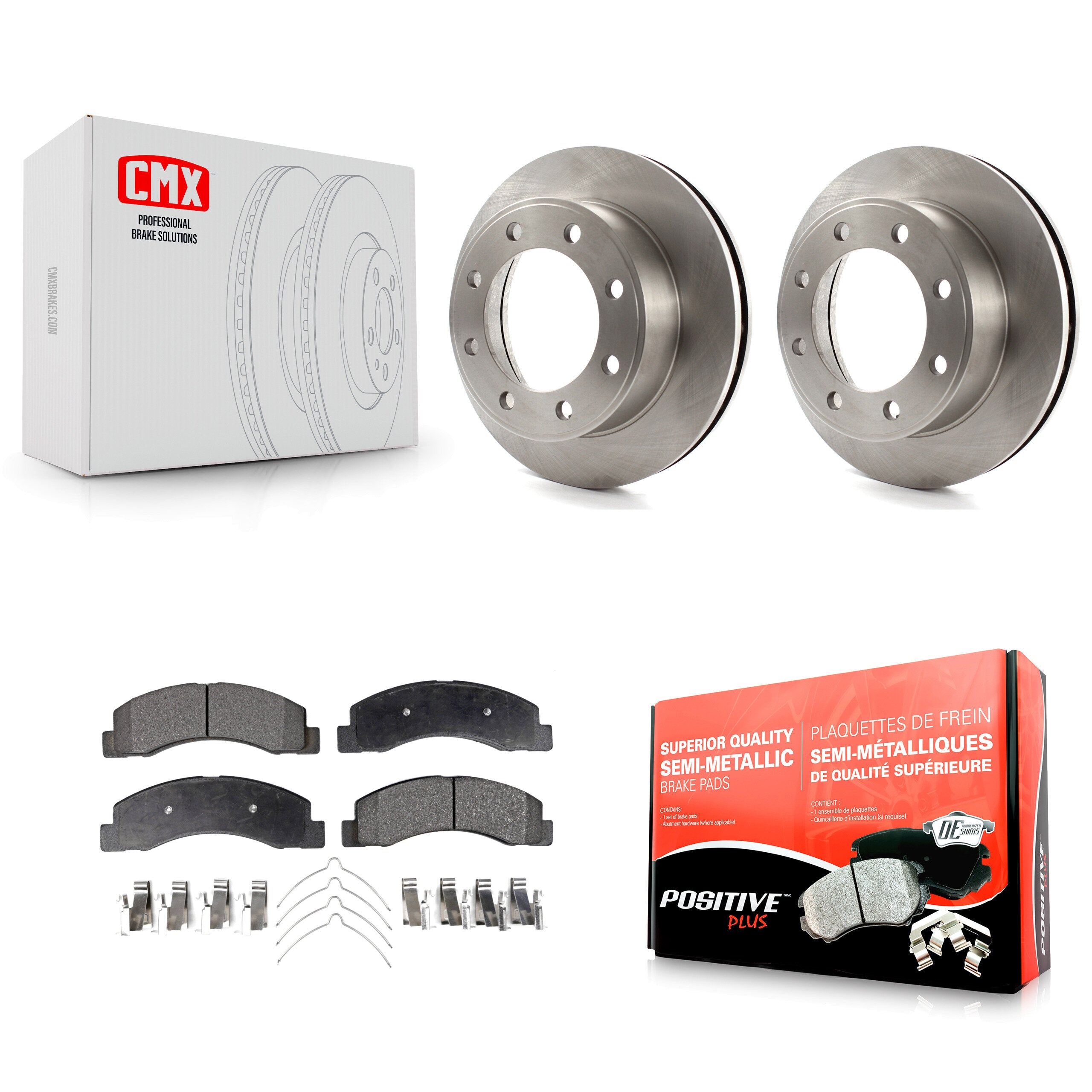 Transit Auto K8F-100120 Disc Brake Kit for 1999-2005 Ford F-350 Super Duty, Ford Excursion, Ford F-250 Super Duty - Front product image