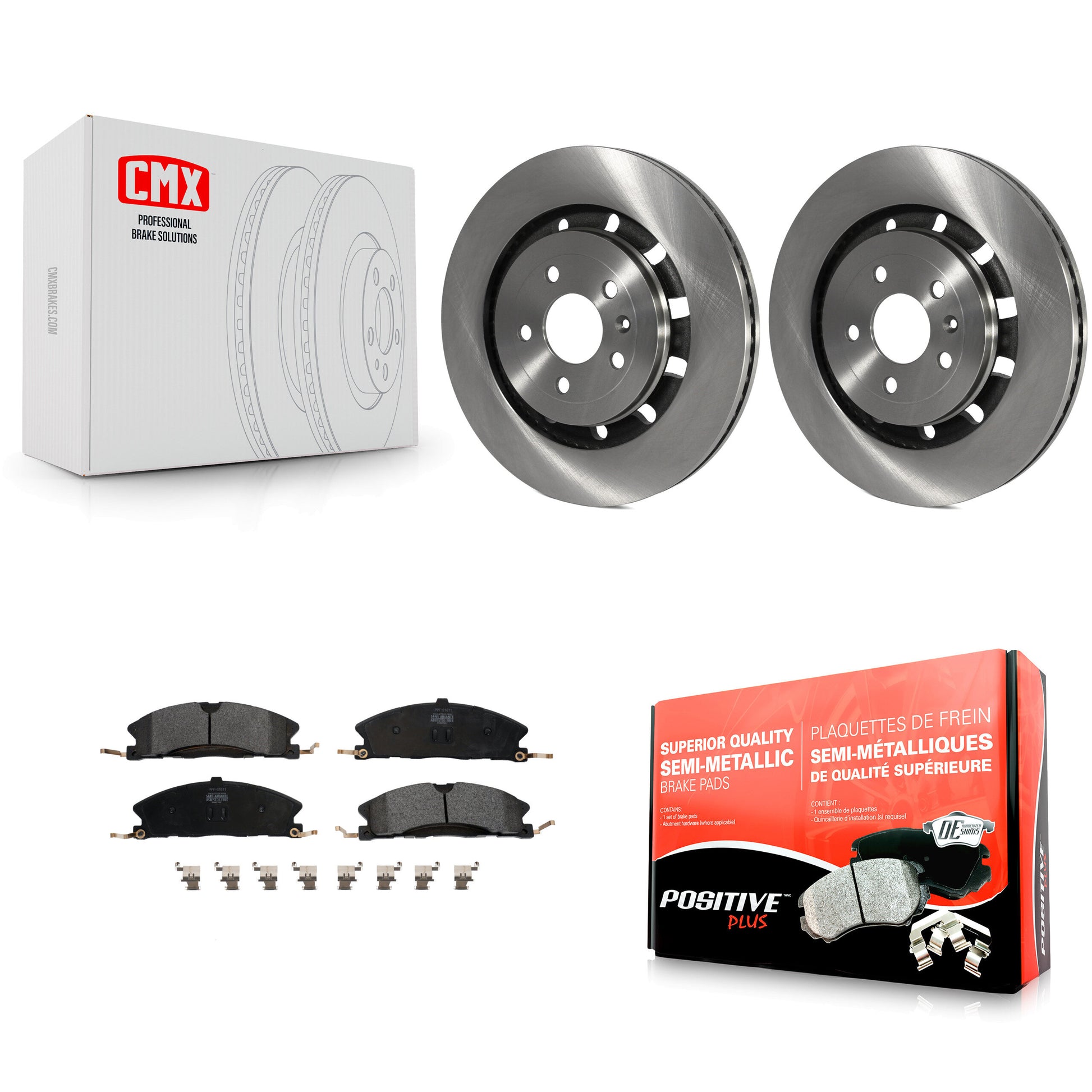 Transit Auto K8F-100170 Disc Brake Kit for 2012-2019 Ford Taurus, Ford Explorer, Ford Special Service Police Sedan & more - Front product image