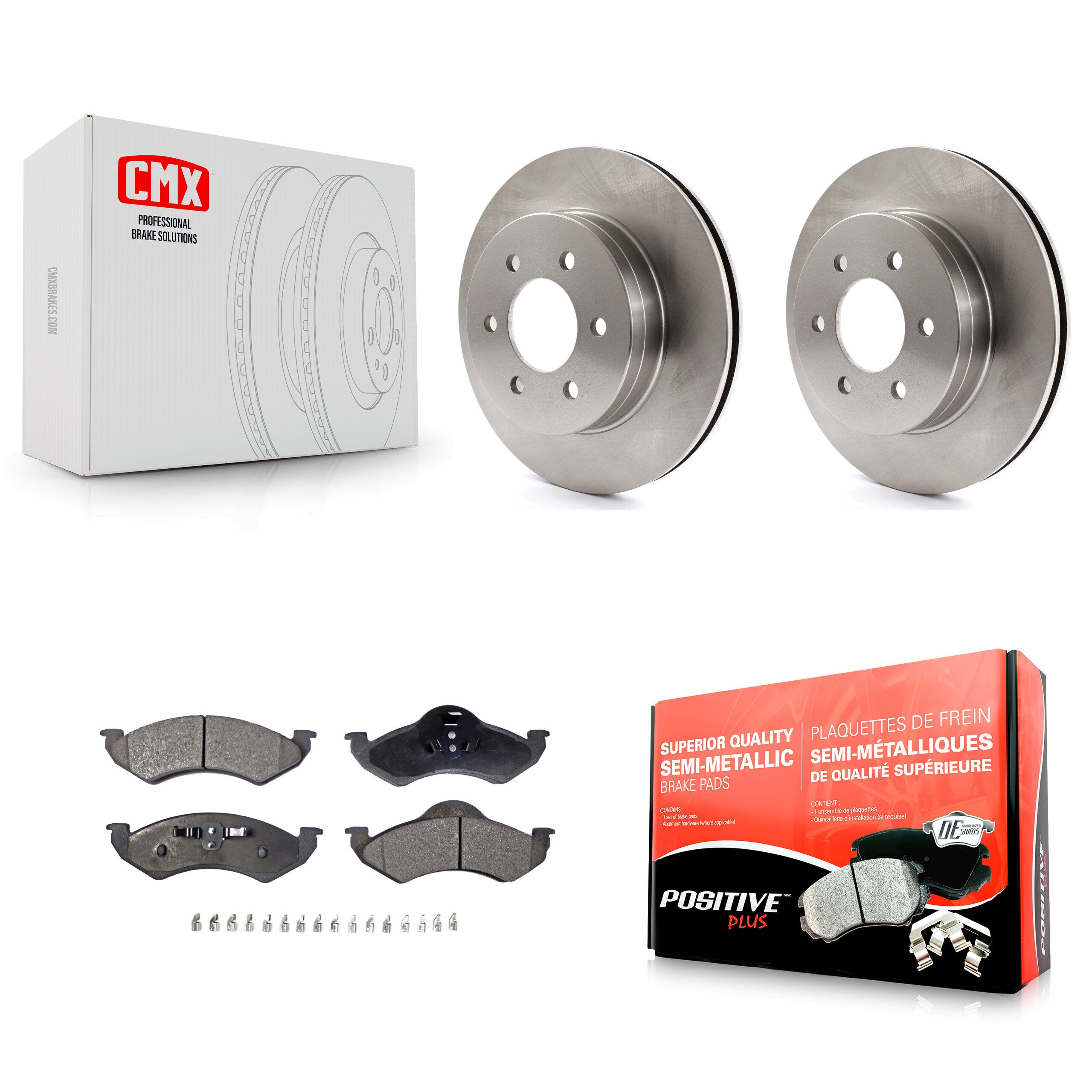 Transit Auto K8F-100189 Disc Brake Kit for 2000-2002 Dodge Dakota, Dodge Durango - Front product image
