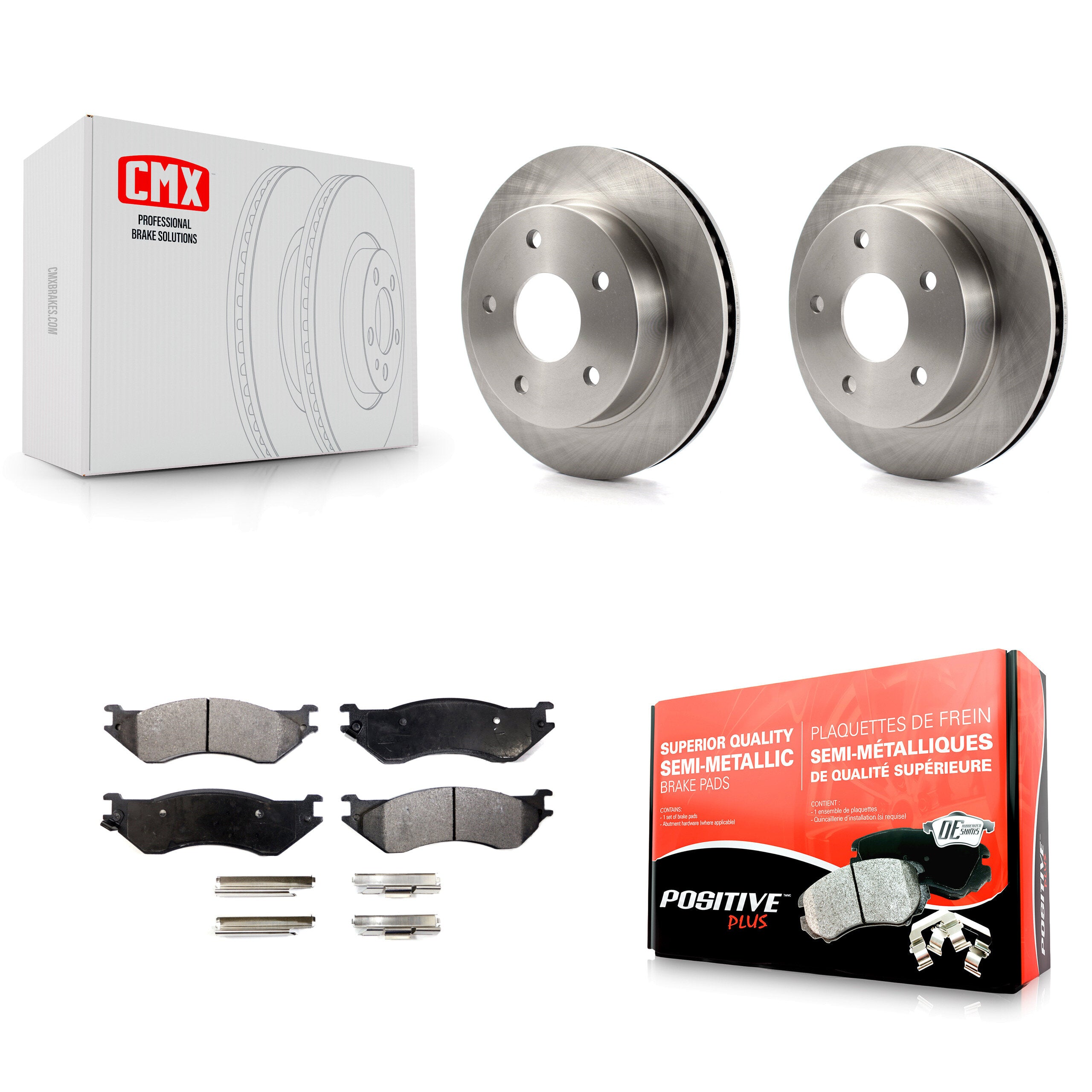 Transit Auto K8F-100196 Disc Brake Kit for 2000-2001 Dodge Ram 1500 - Front product image