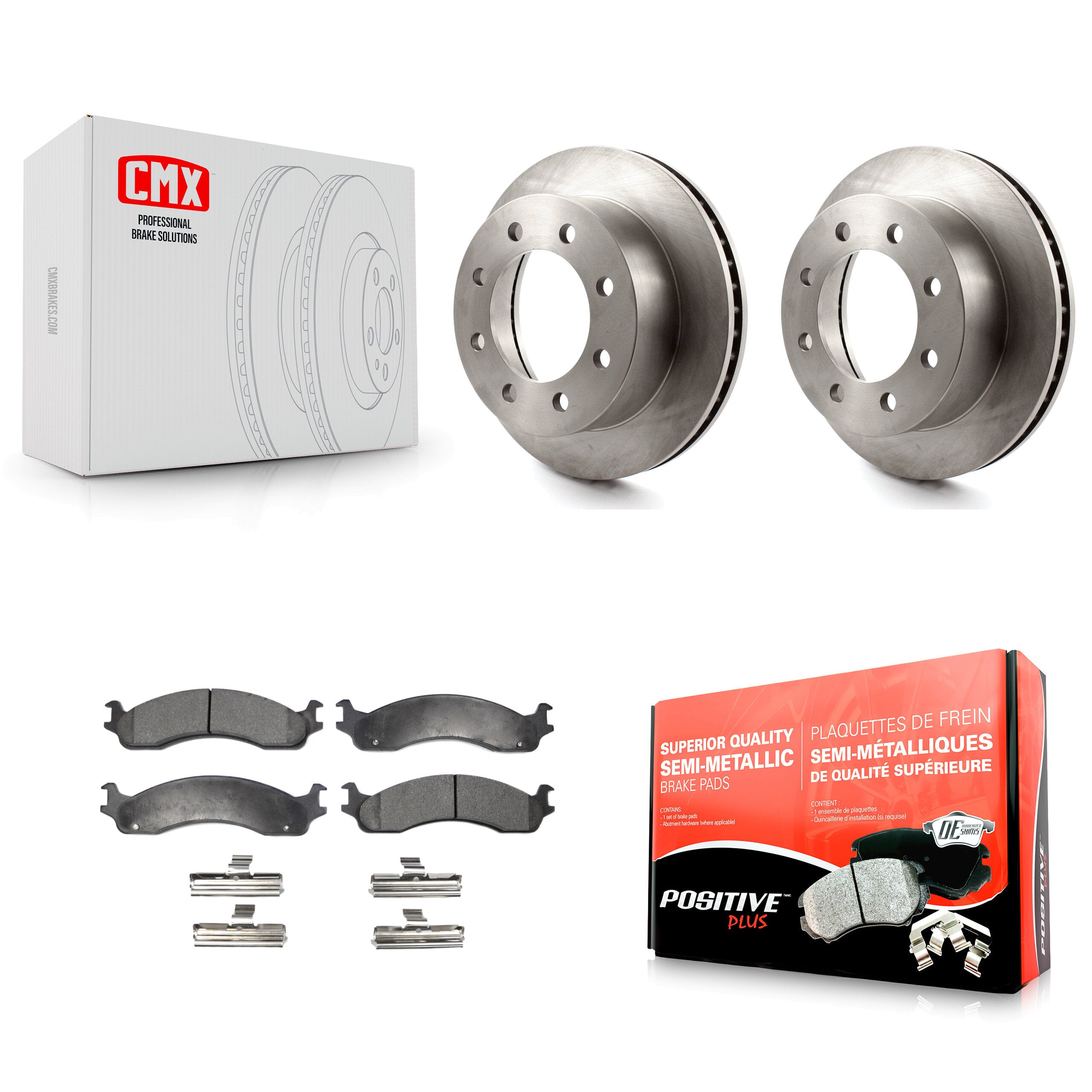 Transit Auto K8F-100198 Disc Brake Kit for 2000-2002 Dodge Ram 3500 Van, Dodge Ram 2500, Dodge Ram 3500 - Front product image