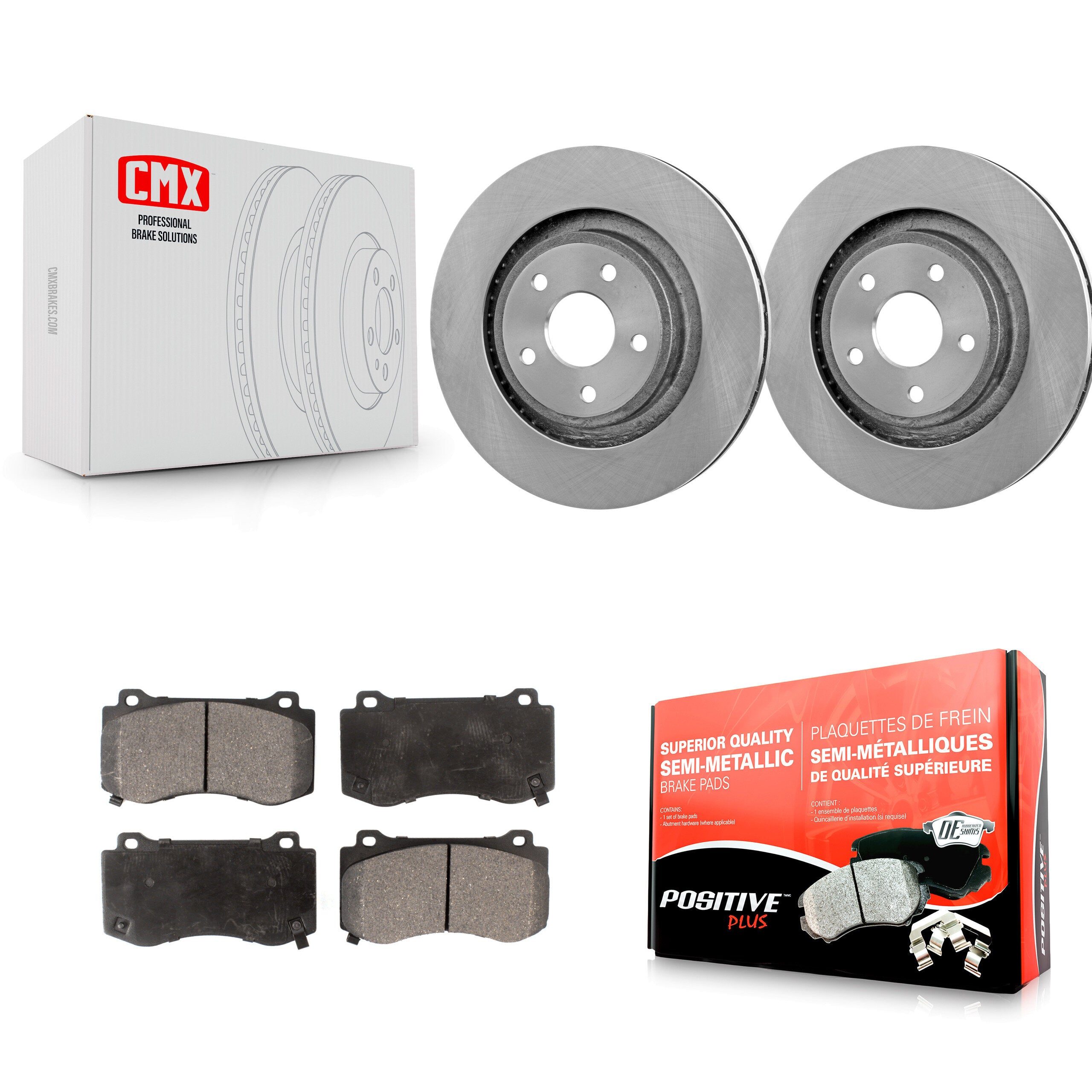 Transit Auto K8F-100222 Disc Brake Kit for 2006-2010 Jeep Grand Cherokee - Front product image