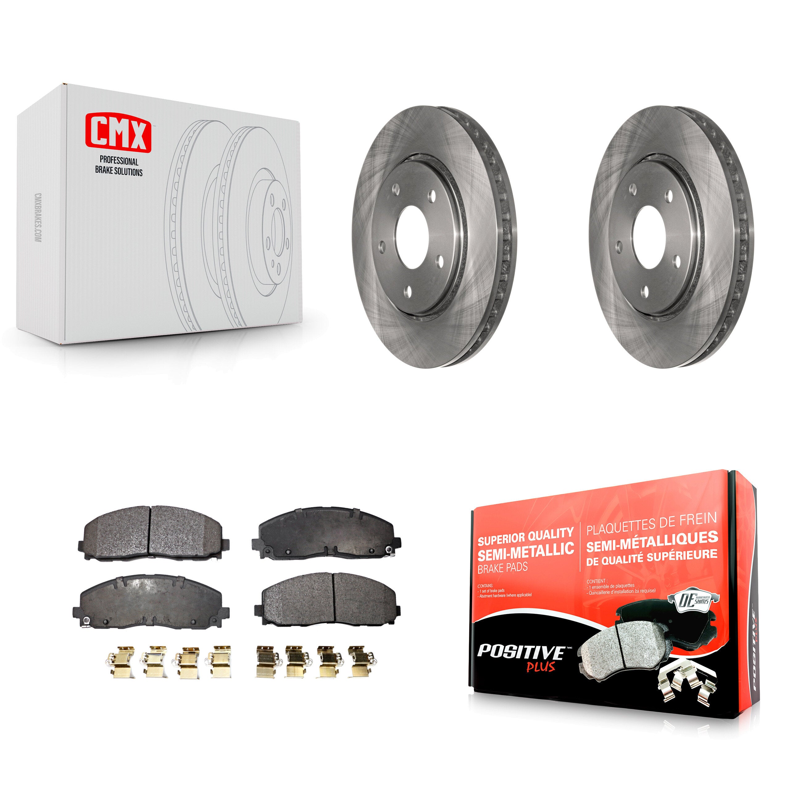 Transit Auto K8F-100229 Disc Brake Kit for 2017-2018 Dodge Grand Caravan - Front product image