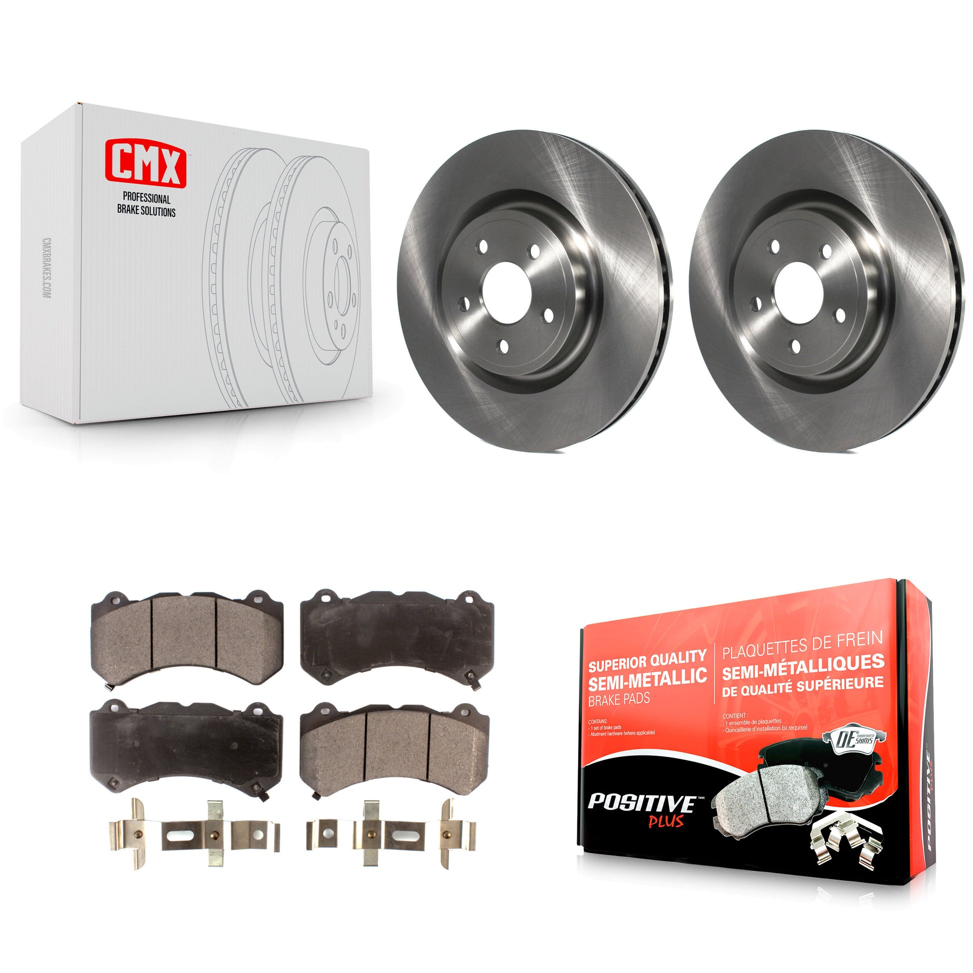Transit Auto K8F-100238 Disc Brake Kit for 2012-2020 Dodge Durango, Jeep Grand Cherokee - Front product image