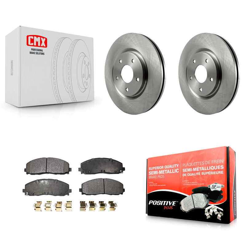 Transit Auto K8F-100239 Disc Brake Kit for 2009-2024 Chrysler Pacifica, Chrysler Grand Caravan, Chrysler Voyager & more - Front product image