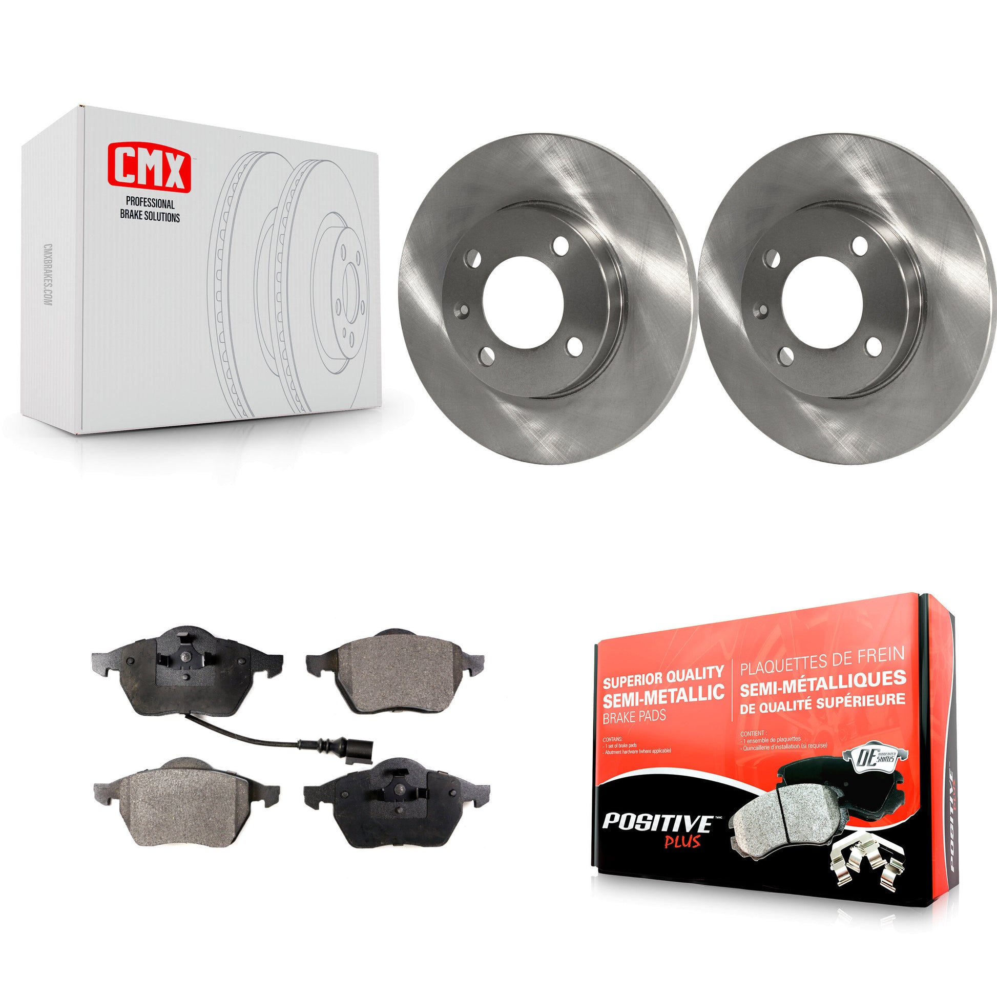 Transit Auto K8F-100247 Disc Brake Kit for 1996-1998 Volkswagen Jetta - Front product image