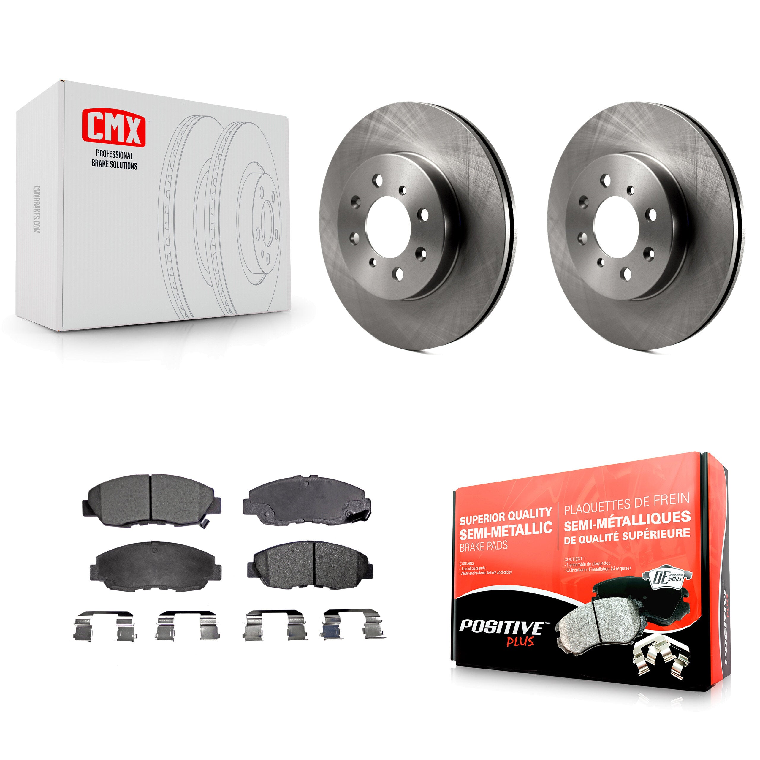 Transit Auto K8F-100254 Disc Brake Kit for 1996-2014 Honda Insight, Honda Civic, Acura EL - Front product image
