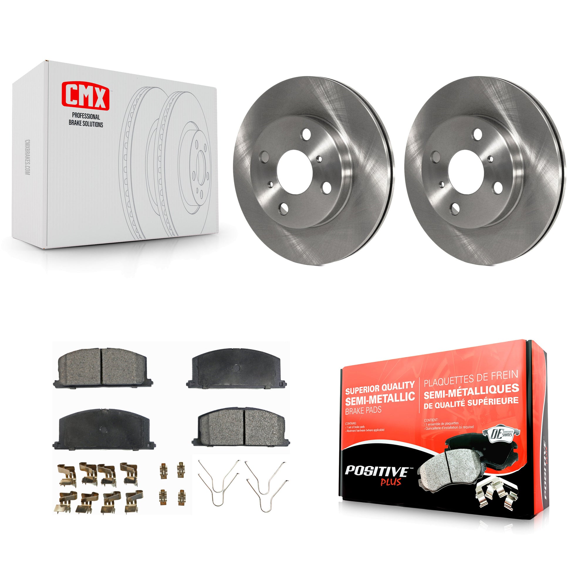 Transit Auto K8F-100266 Disc Brake Kit for 1991-1999 Toyota Paseo, Toyota Tercel - Front product image
