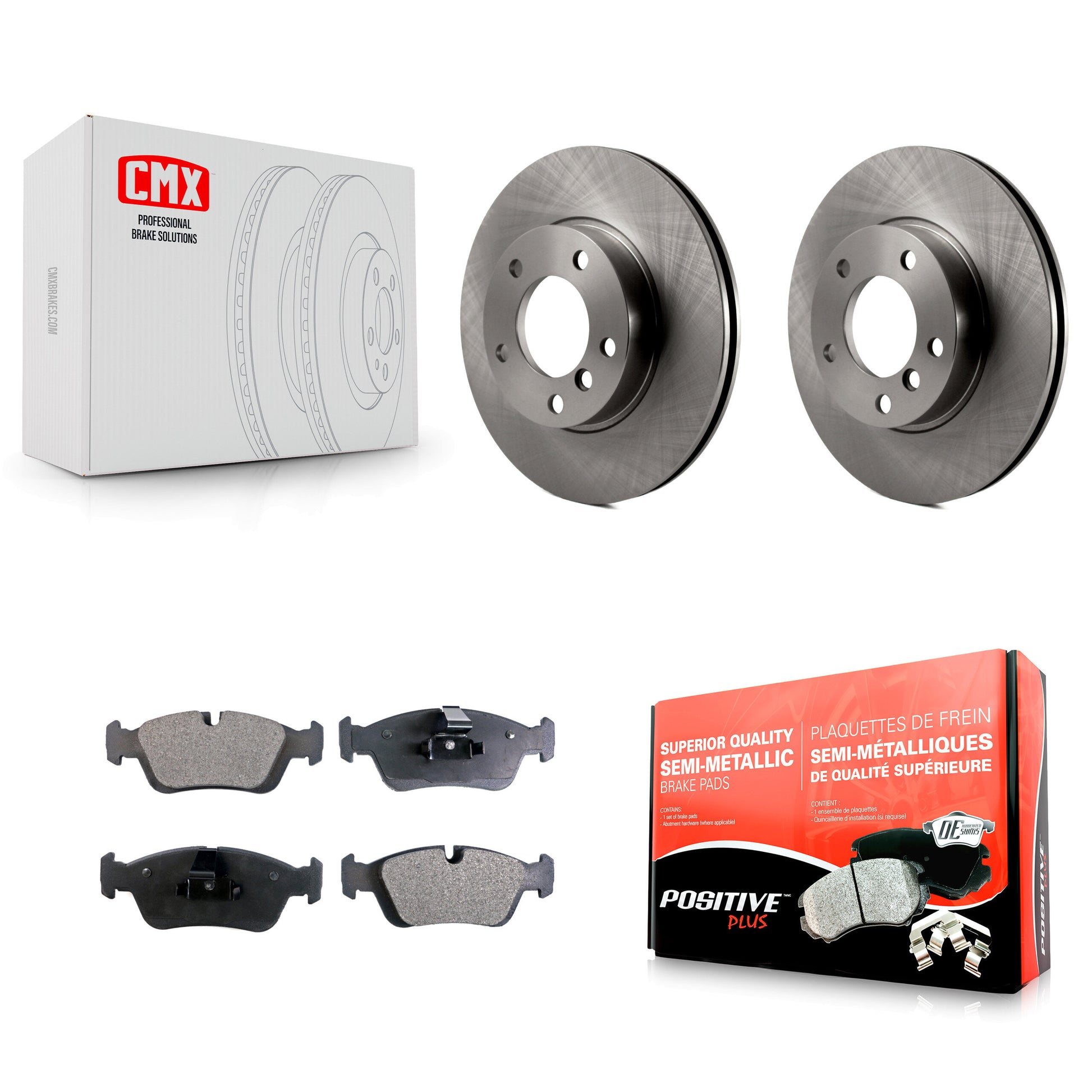 Transit Auto K8F-100310 Disc Brake Kit for 1991-2005 BMW Z4, BMW 320i, BMW Z3 & more - Front product image