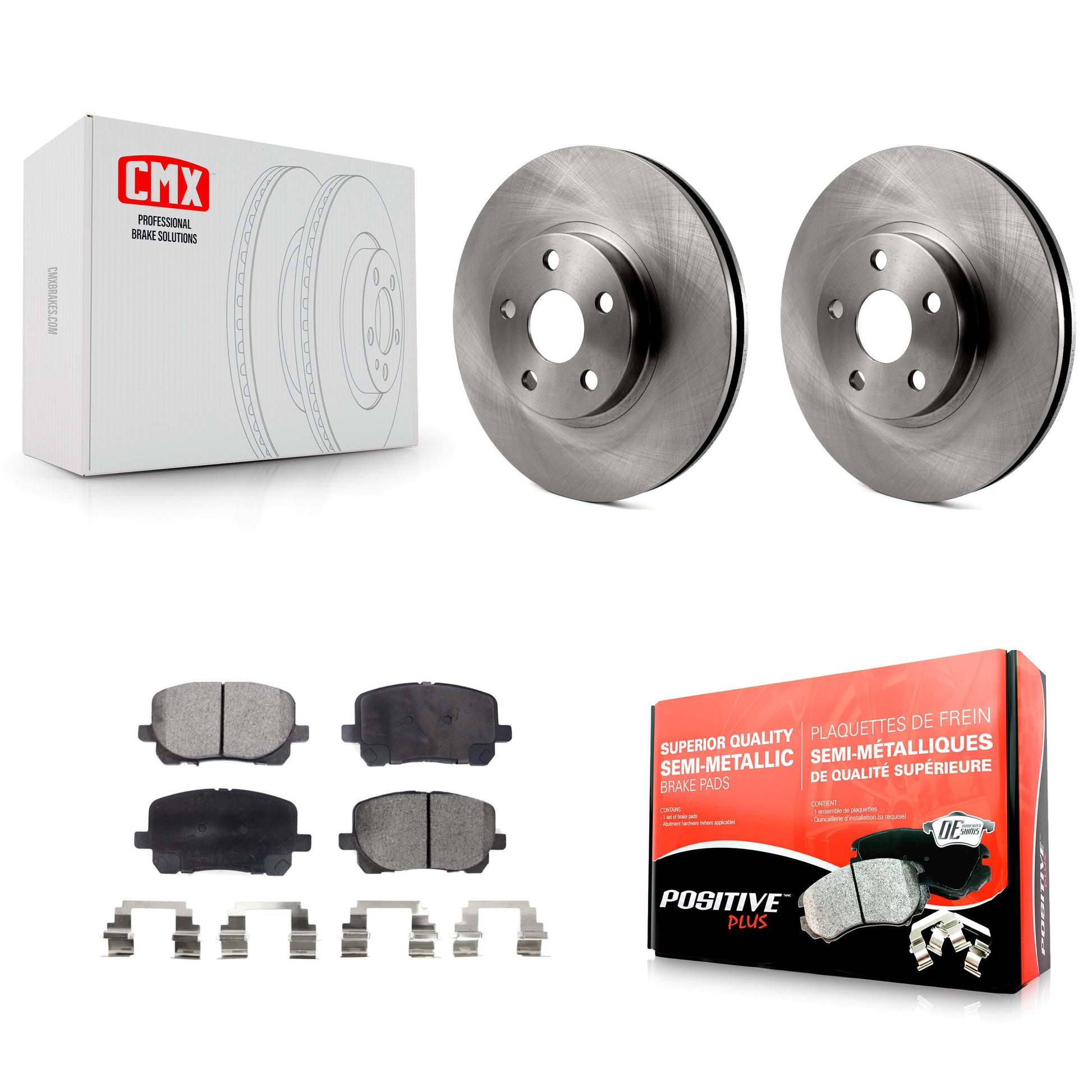Transit Auto K8F-100329 Disc Brake Kit for 2003-2008 Pontiac Vibe, Toyota Corolla, Toyota Matrix - Front product image