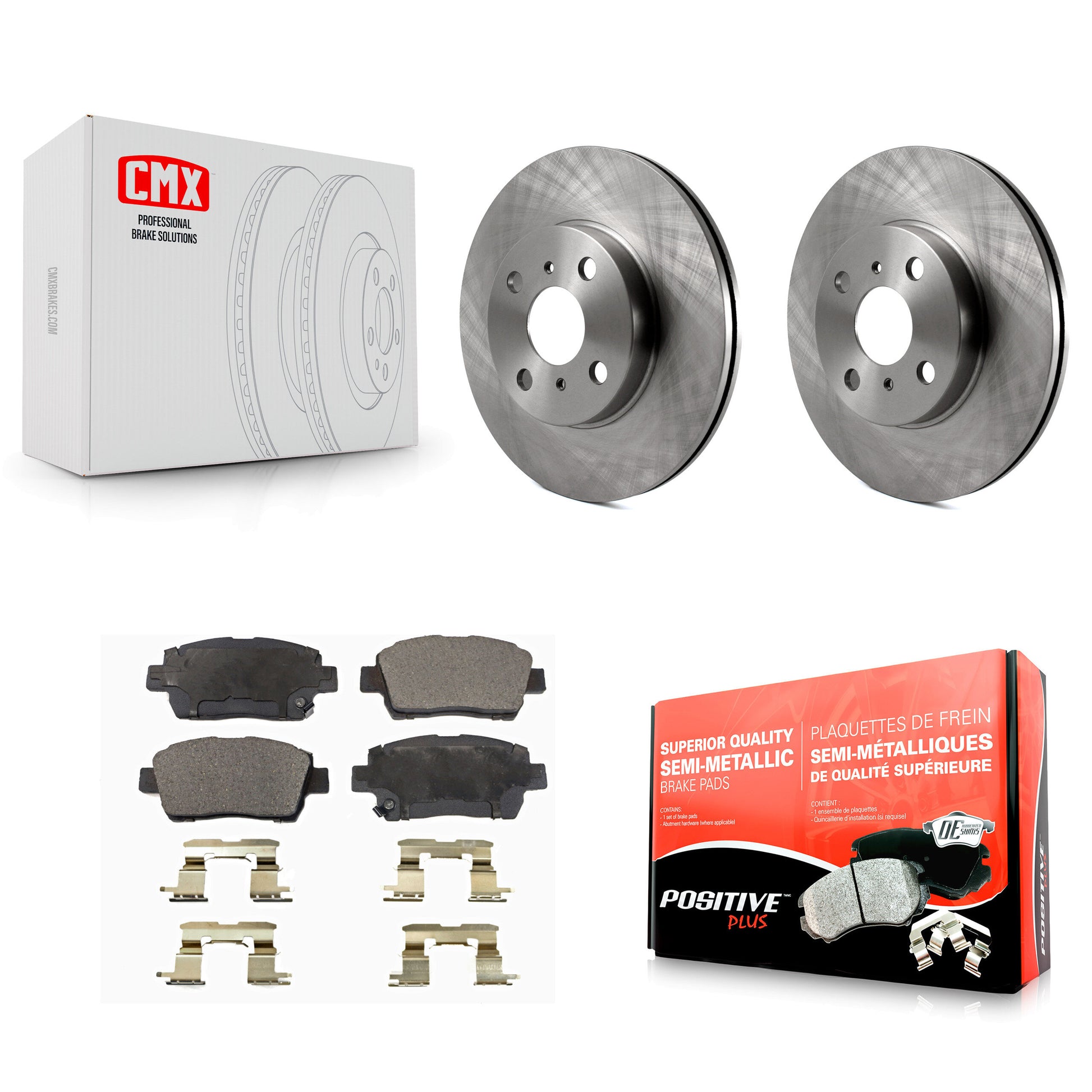 Transit Auto K8F-100333 Disc Brake Kit for 2000-2005 Toyota Echo, Toyota MR2 Spyder - Front product image