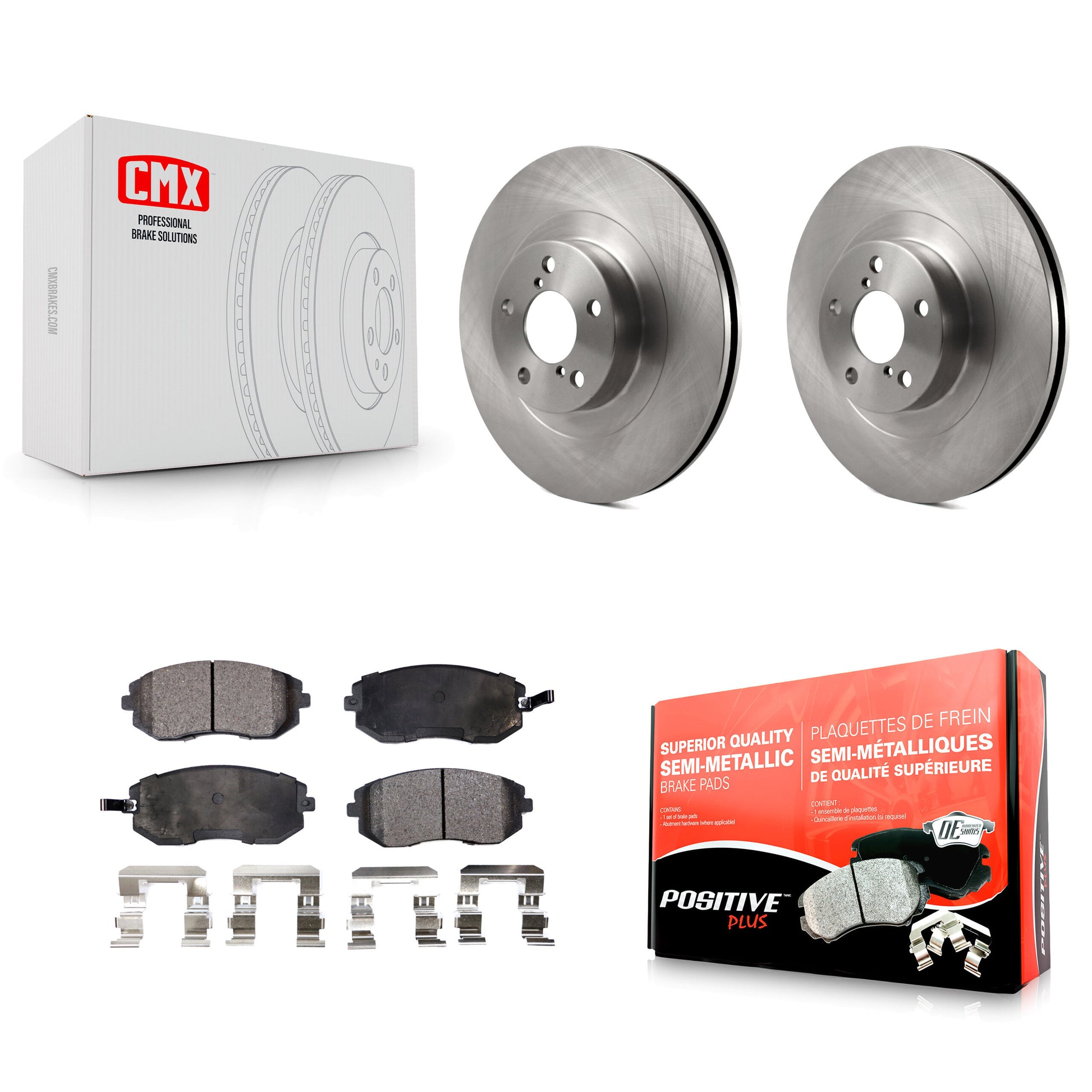 Transit Auto K8F-100387 Disc Brake Kit for 2002-2008 Saab 9-2X, Subaru Baja, Subaru Legacy & more - Front product image