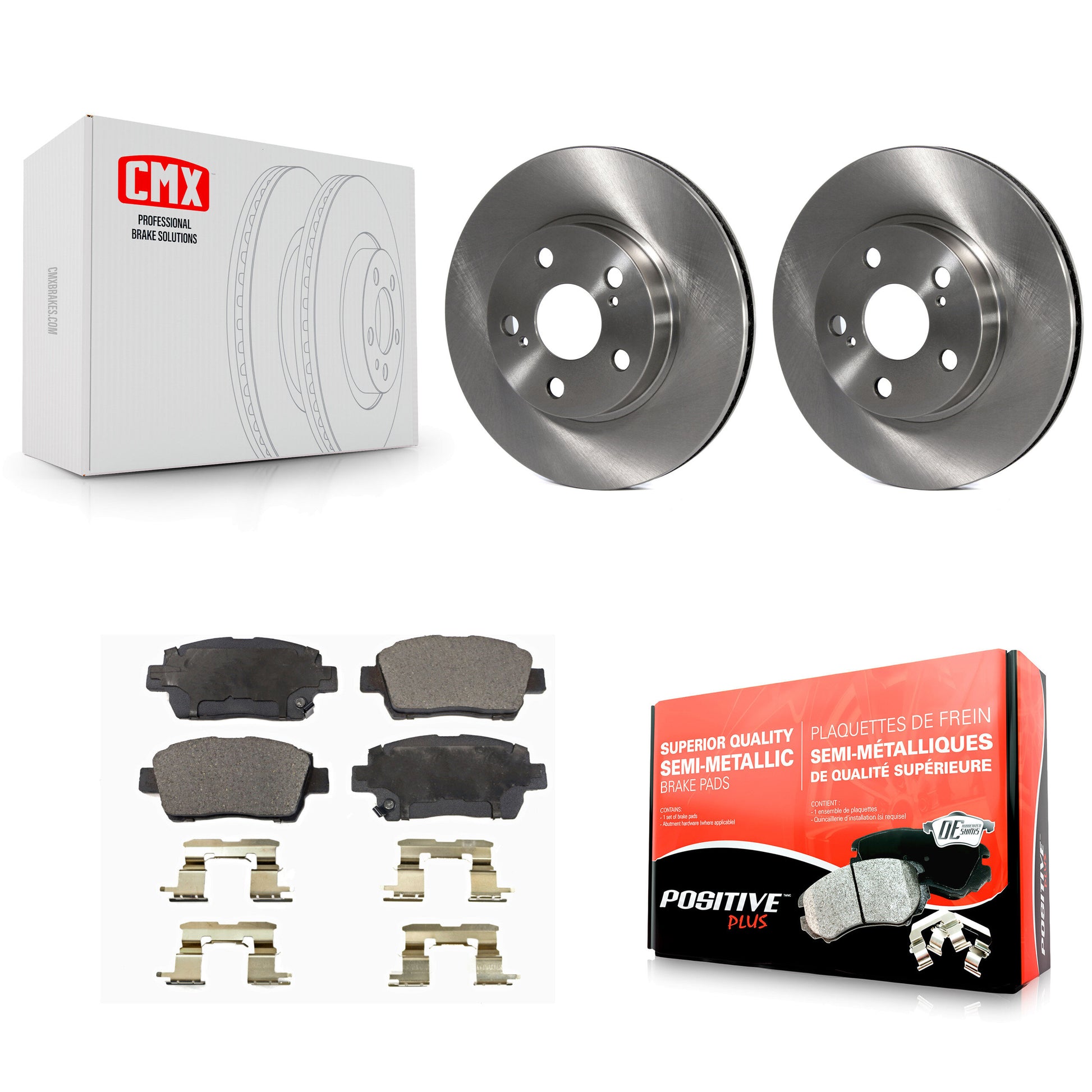 Transit Auto K8F-100413 Disc Brake Kit for 2004-2009 Toyota Prius - Front product image