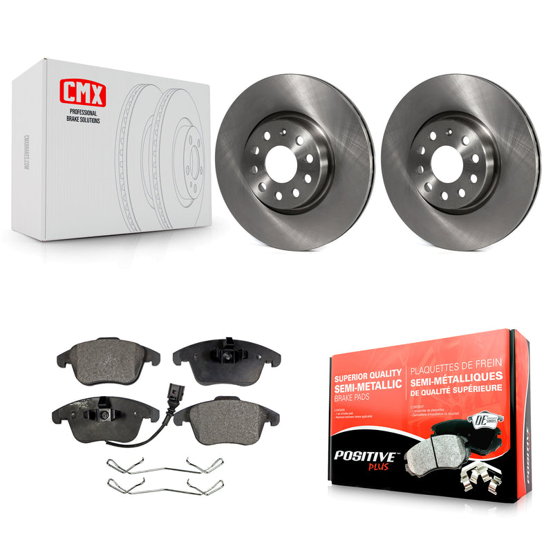 Transit Auto K8F-100436 Disc Brake Kit for 2009-2020 Volkswagen Tiguan Limited, Audi Q3, Audi Q3 Quattro & more - Front product image