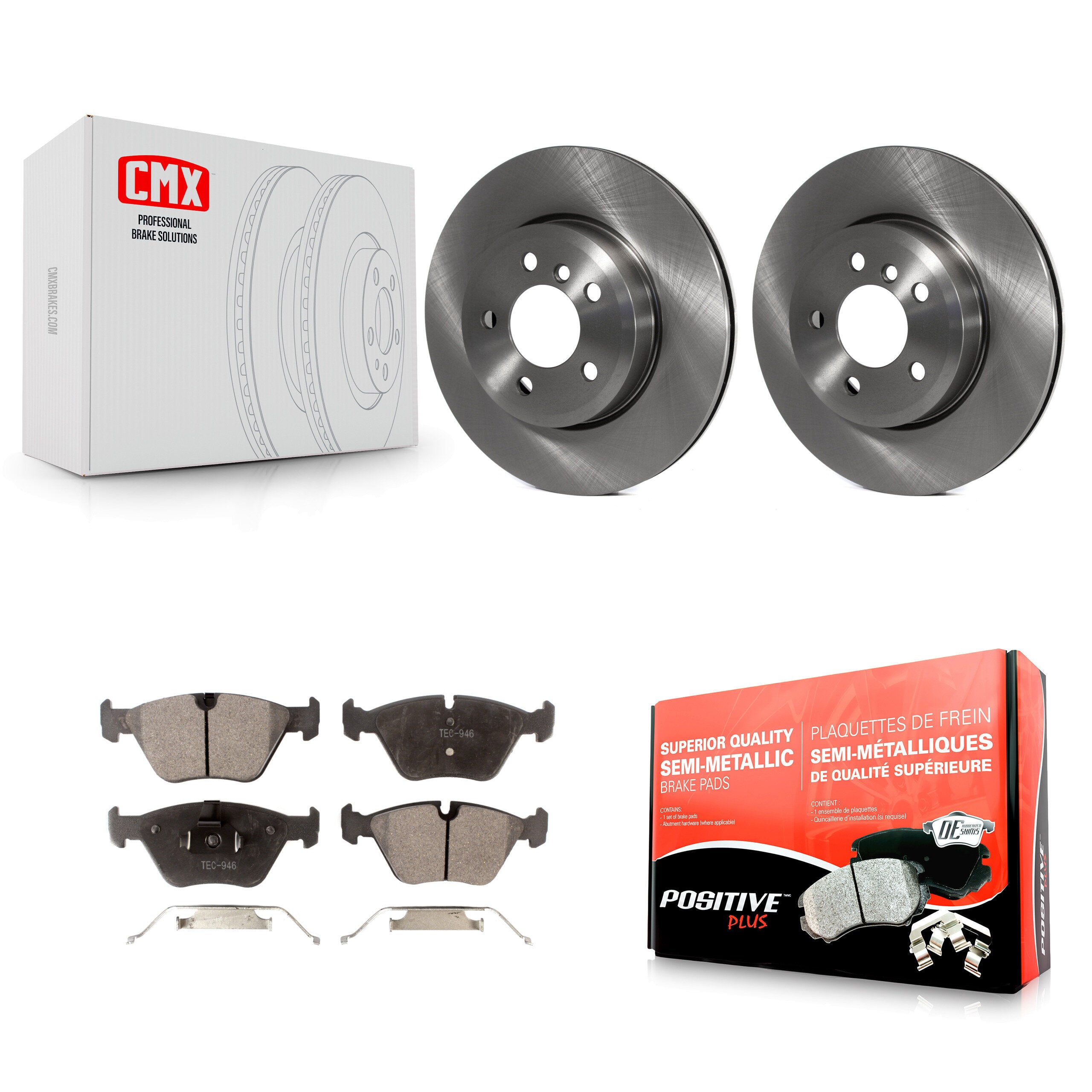 Transit Auto K8F-100441 Disc Brake Kit for 2004-2010 BMW X3 - Front product image
