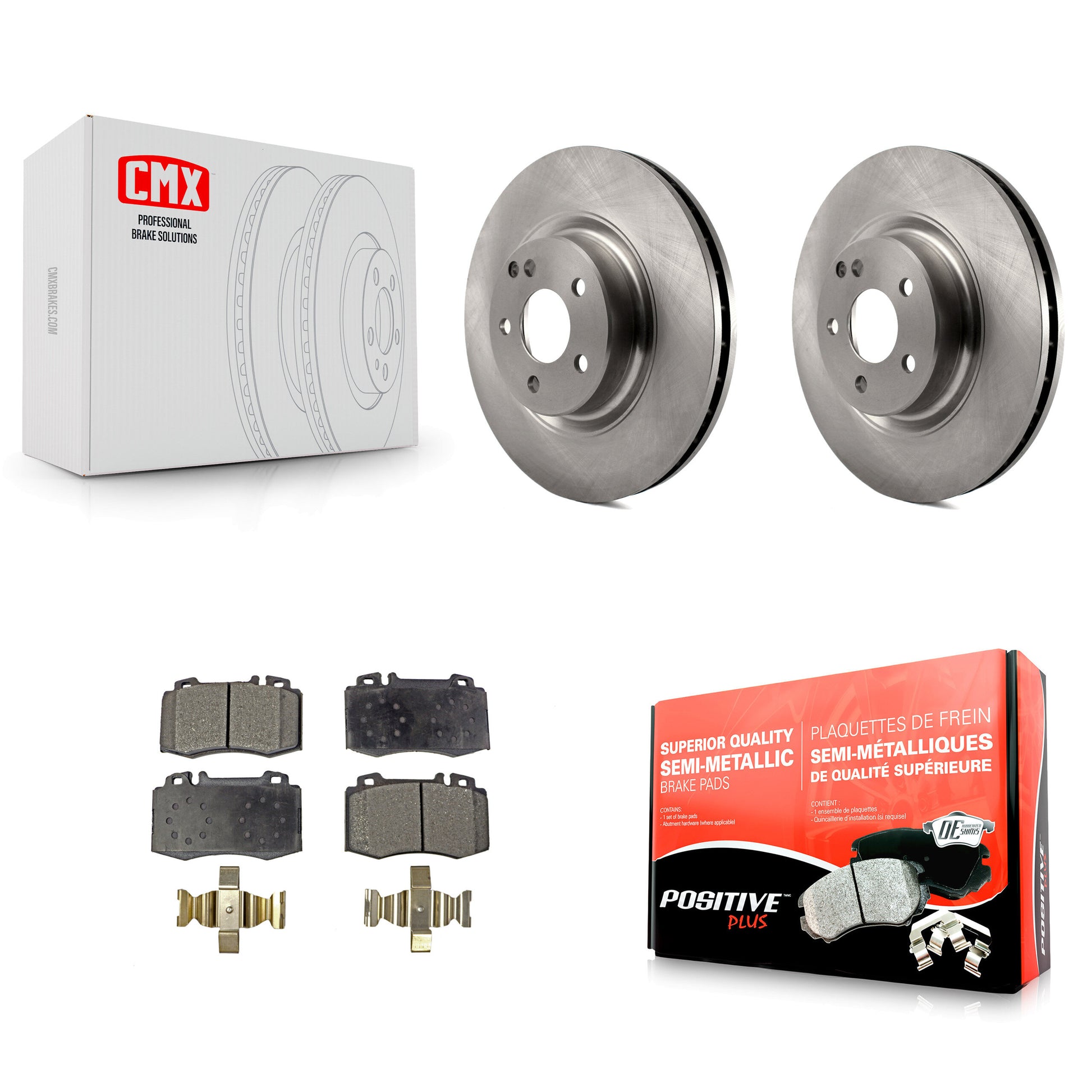 Transit Auto K8F-100492 Disc Brake Kit for 2003-2012 Mercedes-Benz CLS550, Mercedes-Benz E350, Mercedes-Benz E550 & more - Front product image