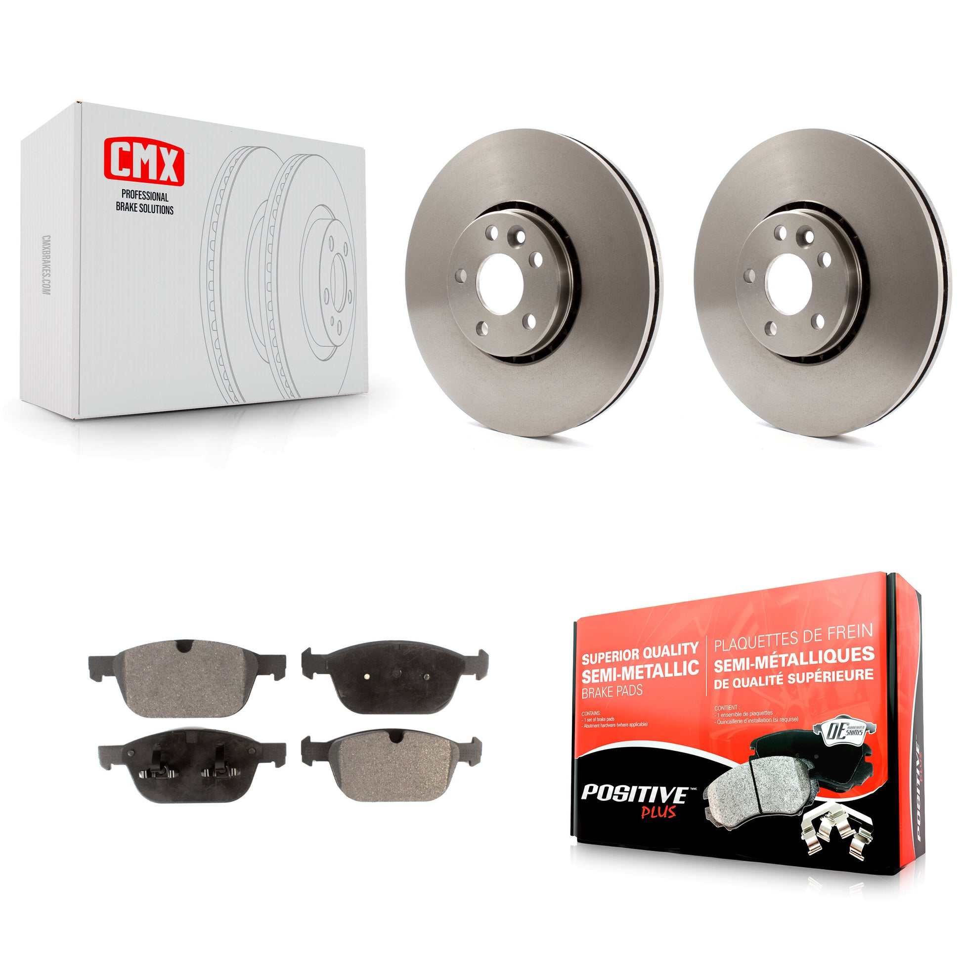 Transit Auto K8F-100559 Disc Brake Kit for 2010-2015 Volvo XC60 - Front product image