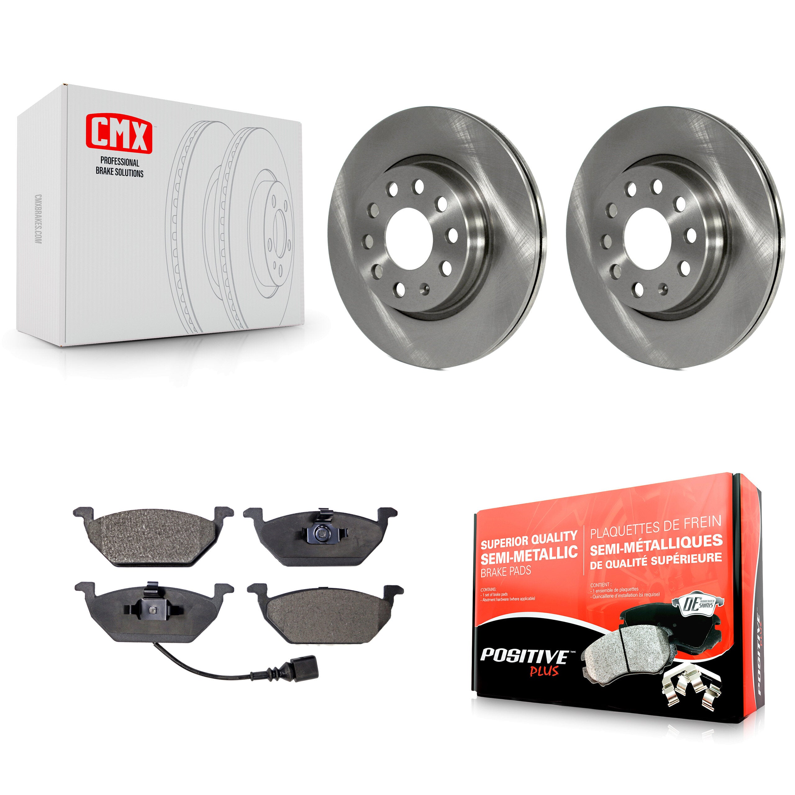 Transit Auto K8F-100584 Disc Brake Kit for 2011-2015 Volkswagen Jetta - Front product image