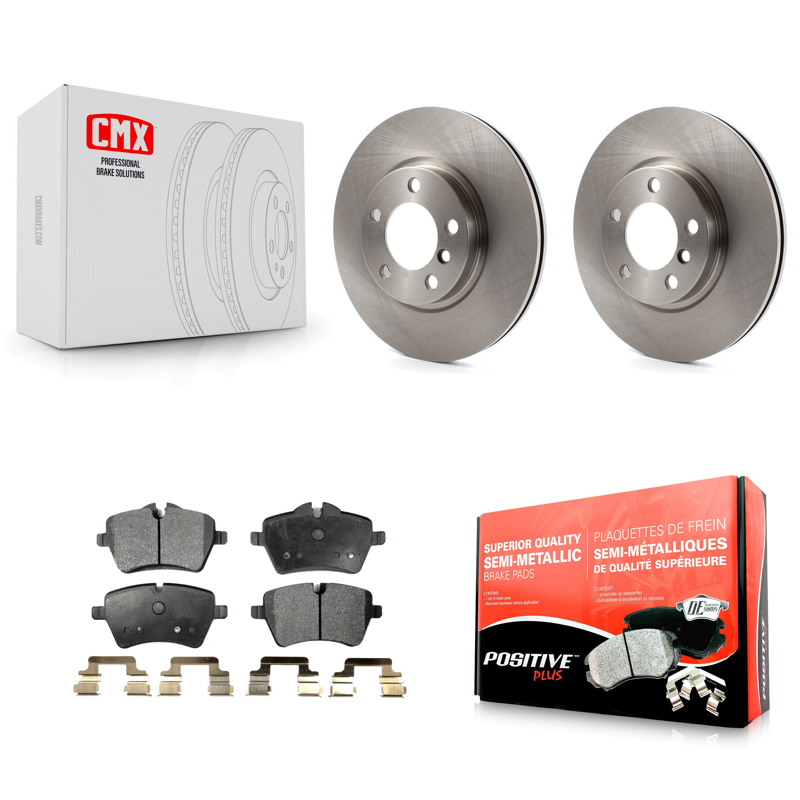 Transit Auto K8F-100594 Disc Brake Kit for 2011-2016 Mini Cooper Countryman, Mini Cooper Paceman - Front product image