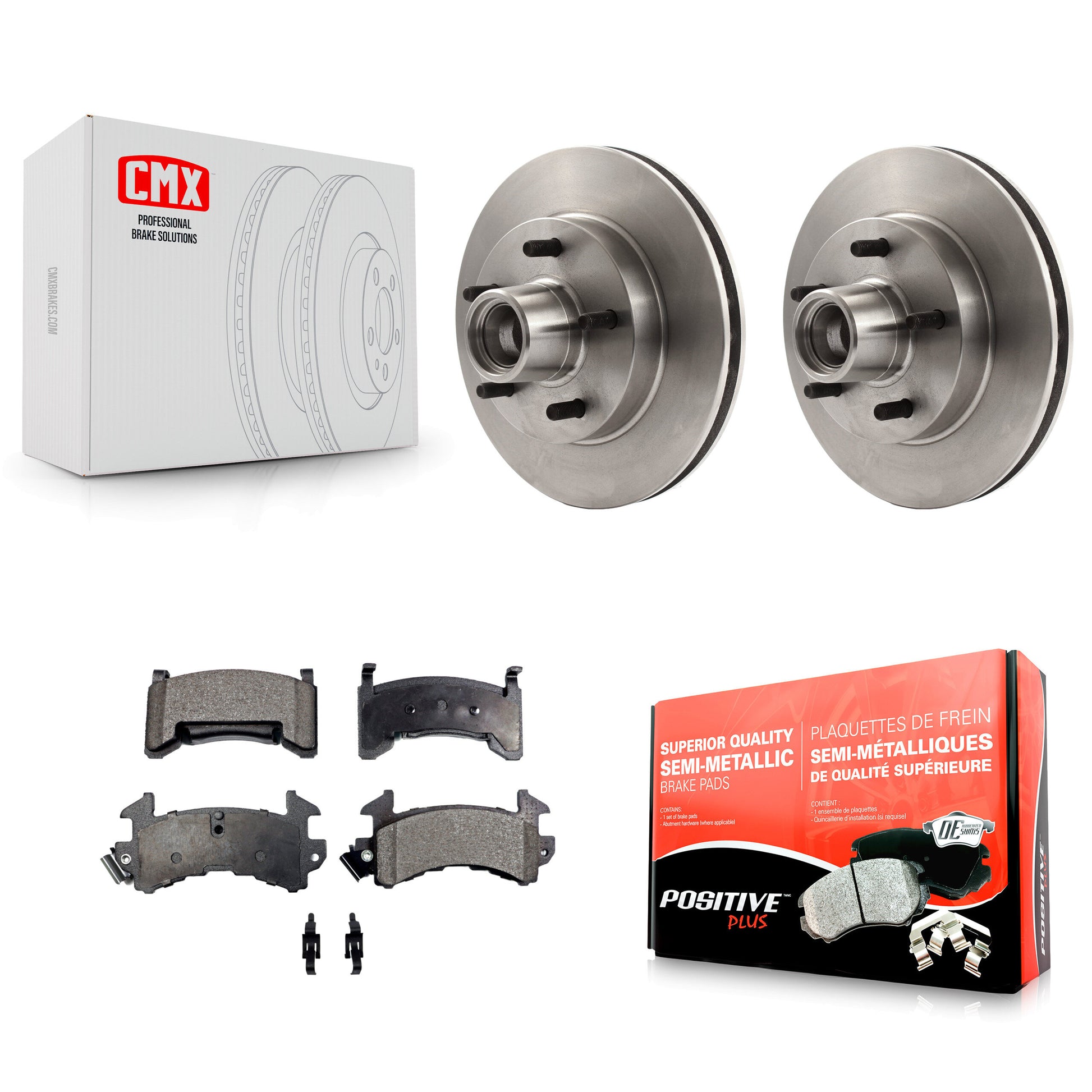 Transit Auto K8F-100656 Disc Brake Kit for 1982-1996 Chevrolet S10, GMC Jimmy, Chevrolet S10 Blazer & more - Front product image